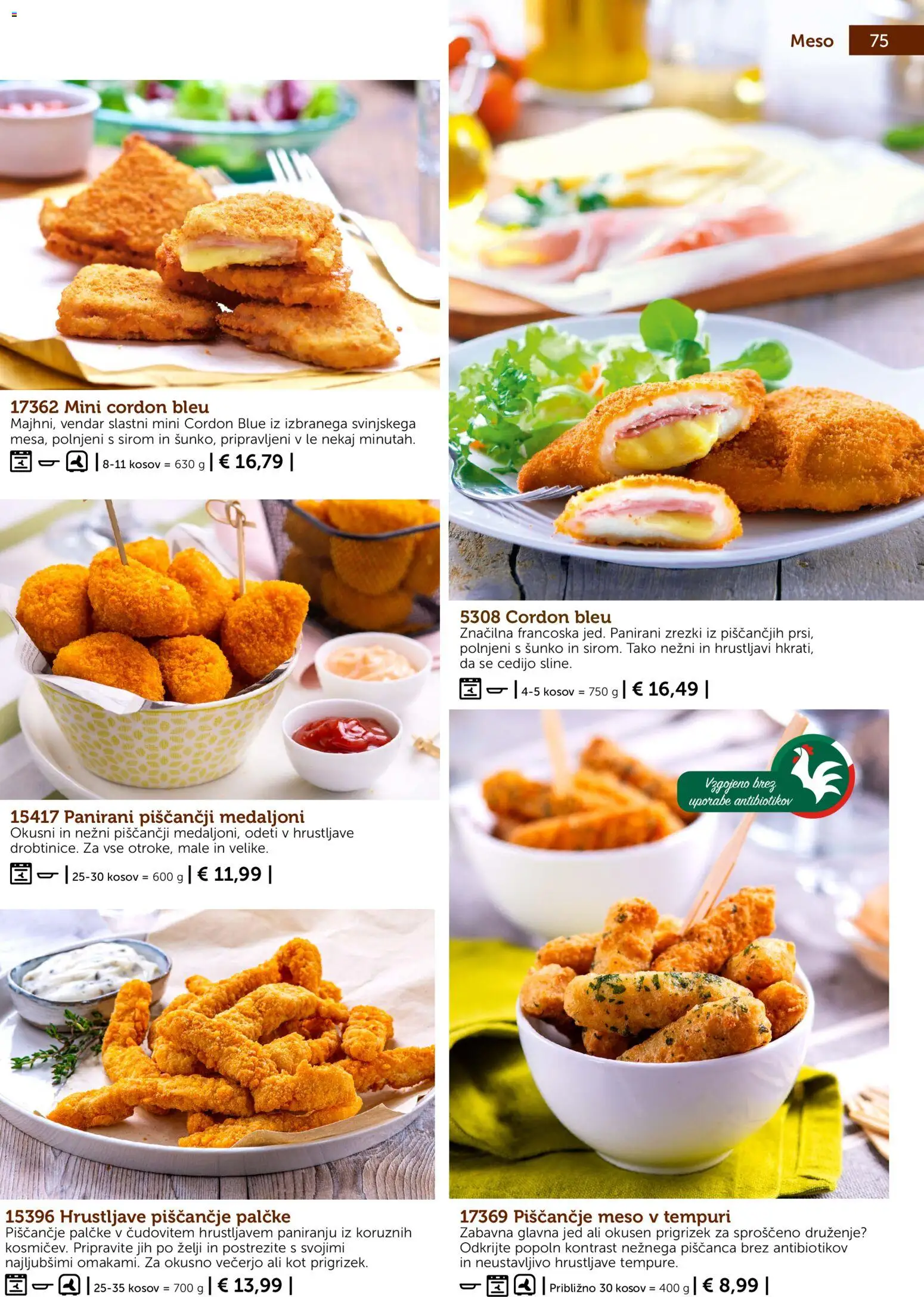 Novi Bofrost katalog ponudbe – veljaven od 01.10.2026 | Stran: 73 | Izdelki: Zrezki, Piscancje meso