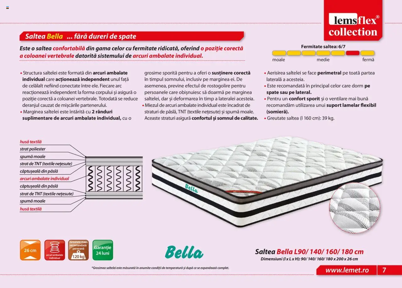 Noul catalog Lem’s – valabil de la 17.11.2023 | Pagină: 7 | Produse: Saltea