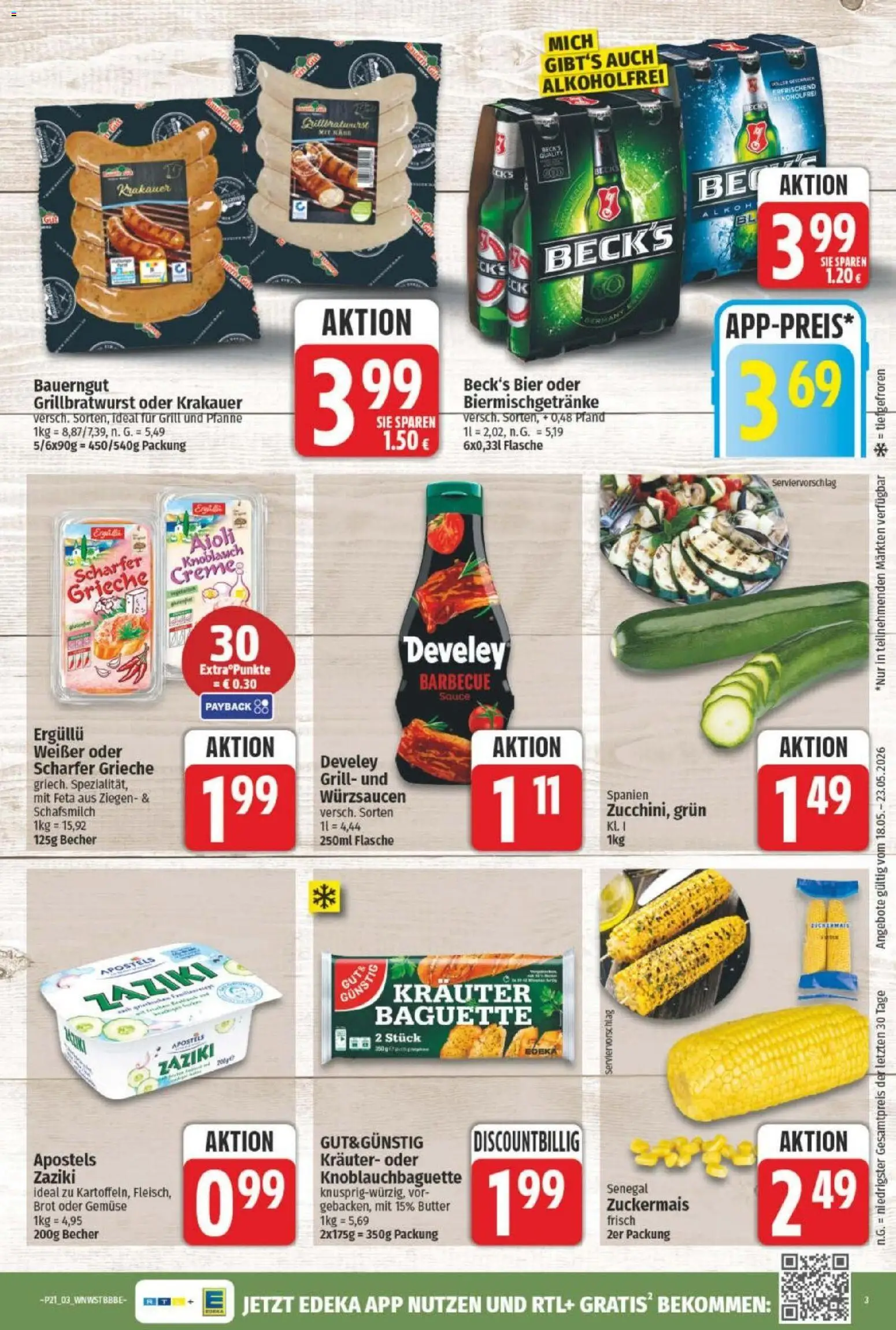 NP Discount Prospekt – gültig ab 18.05.2026 | Seite: 5 | Produkte: Butter, Bier, Baguette, Knoblauch