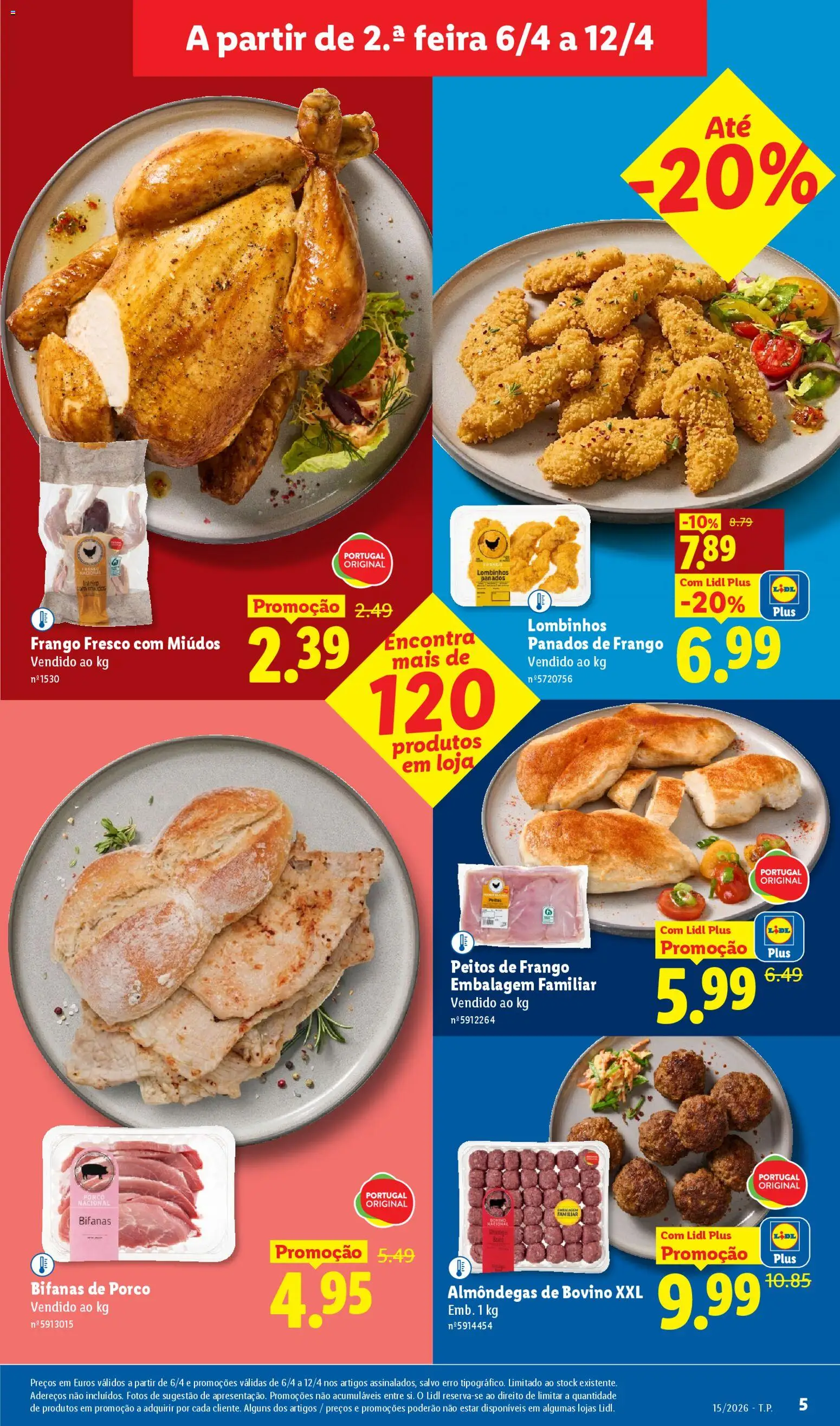 Lidl folheto │ válido de 06.04.2026 | Página: 5 | Produtos: Frango, Nuggets
