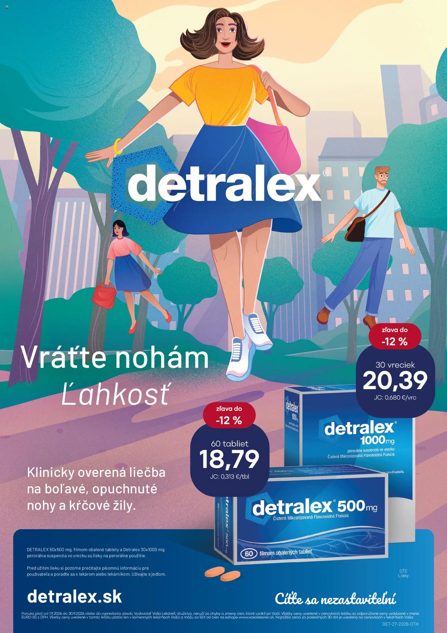 Nové Vaša lekáreň akcie – leták je platný od 01.09.2026 | Strana: 10 | Produkty: Detralex