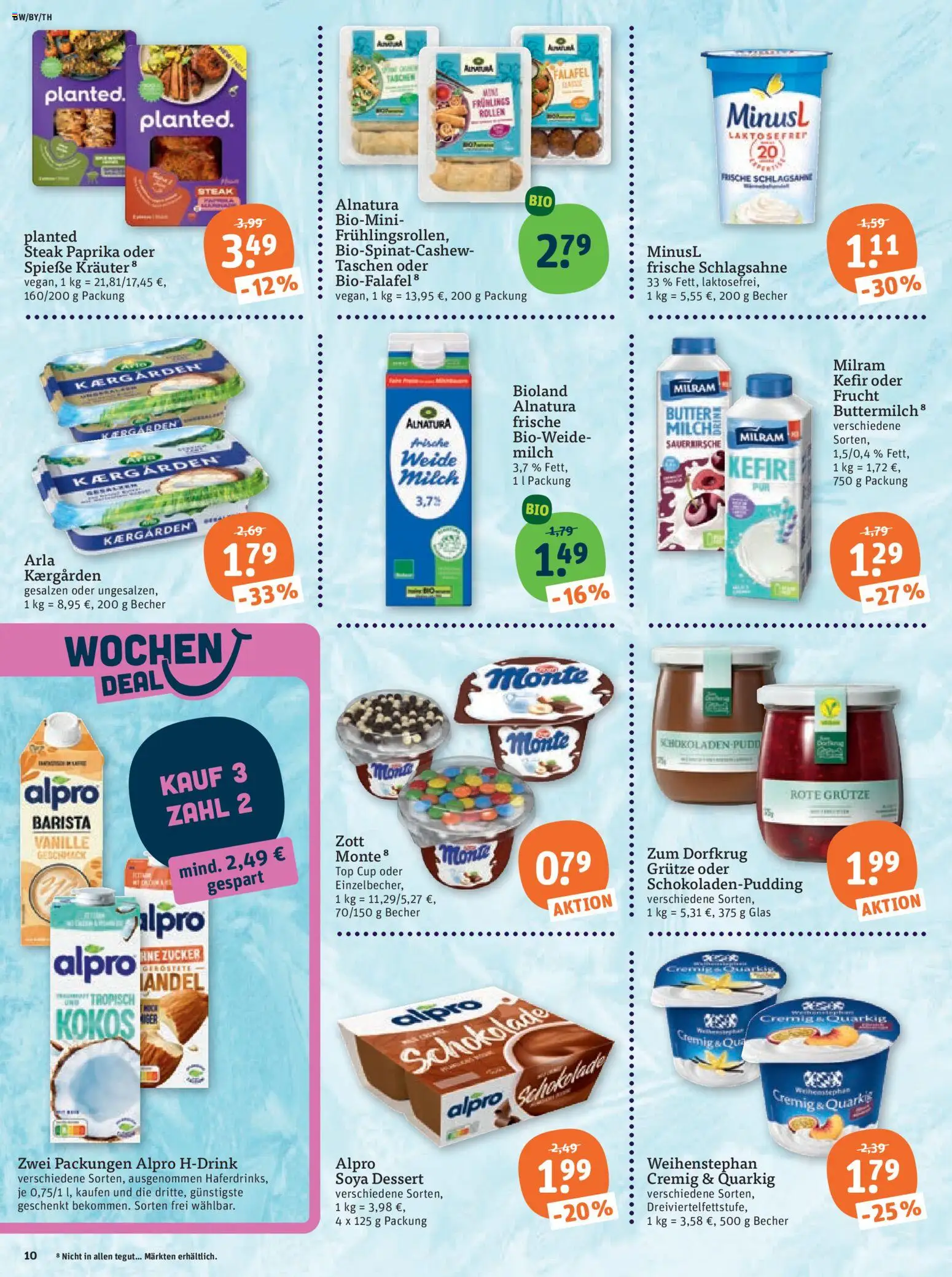Tegut Prospekt – gültig ab 12.06.2026 | Seite: 12 | Produkte: Kefir, Buttermilch, Butter, Spieße