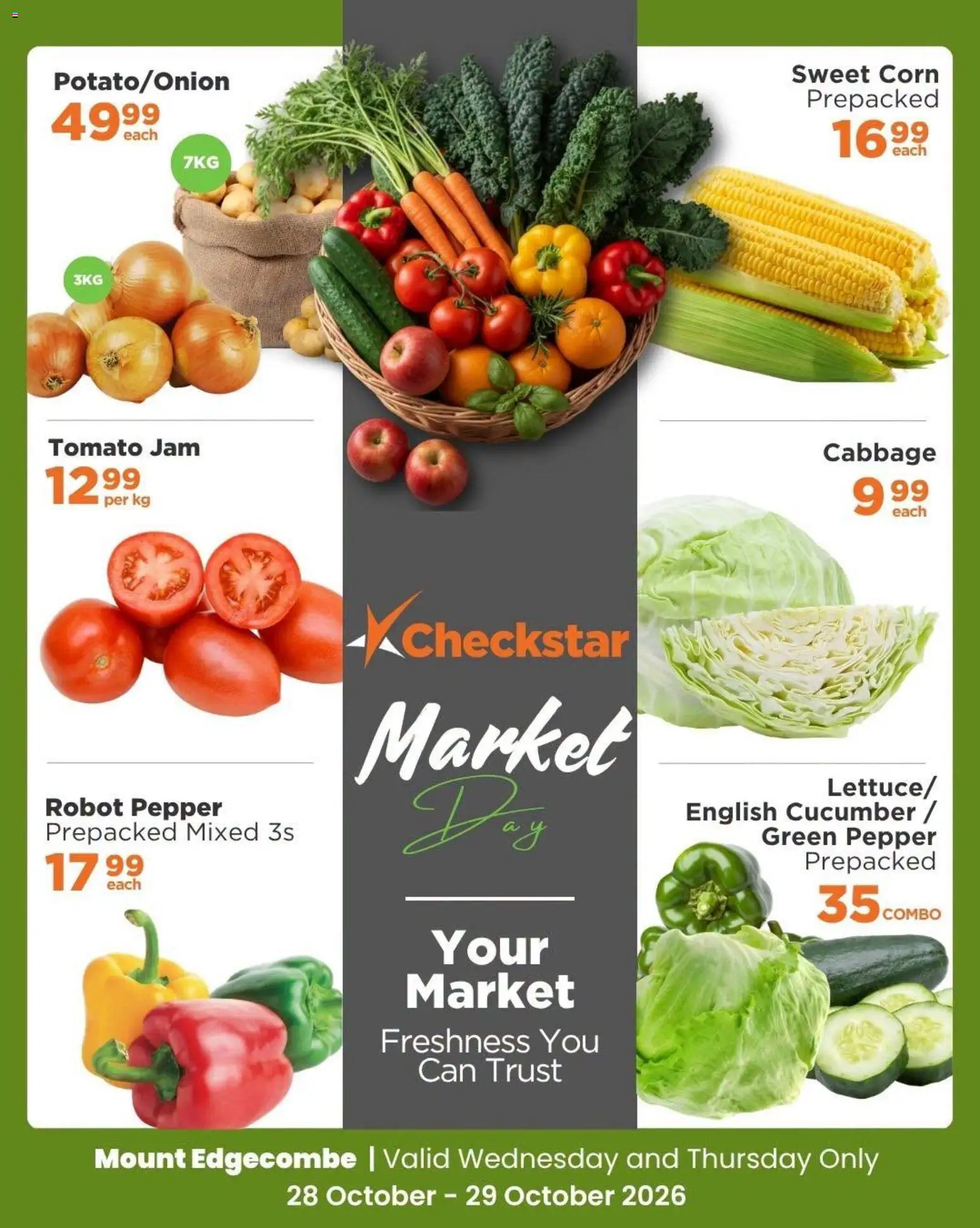 New Check Star catalogue – valid from 28/10/2026 | Page: 1 | Products: Corn, Jam, Pepper