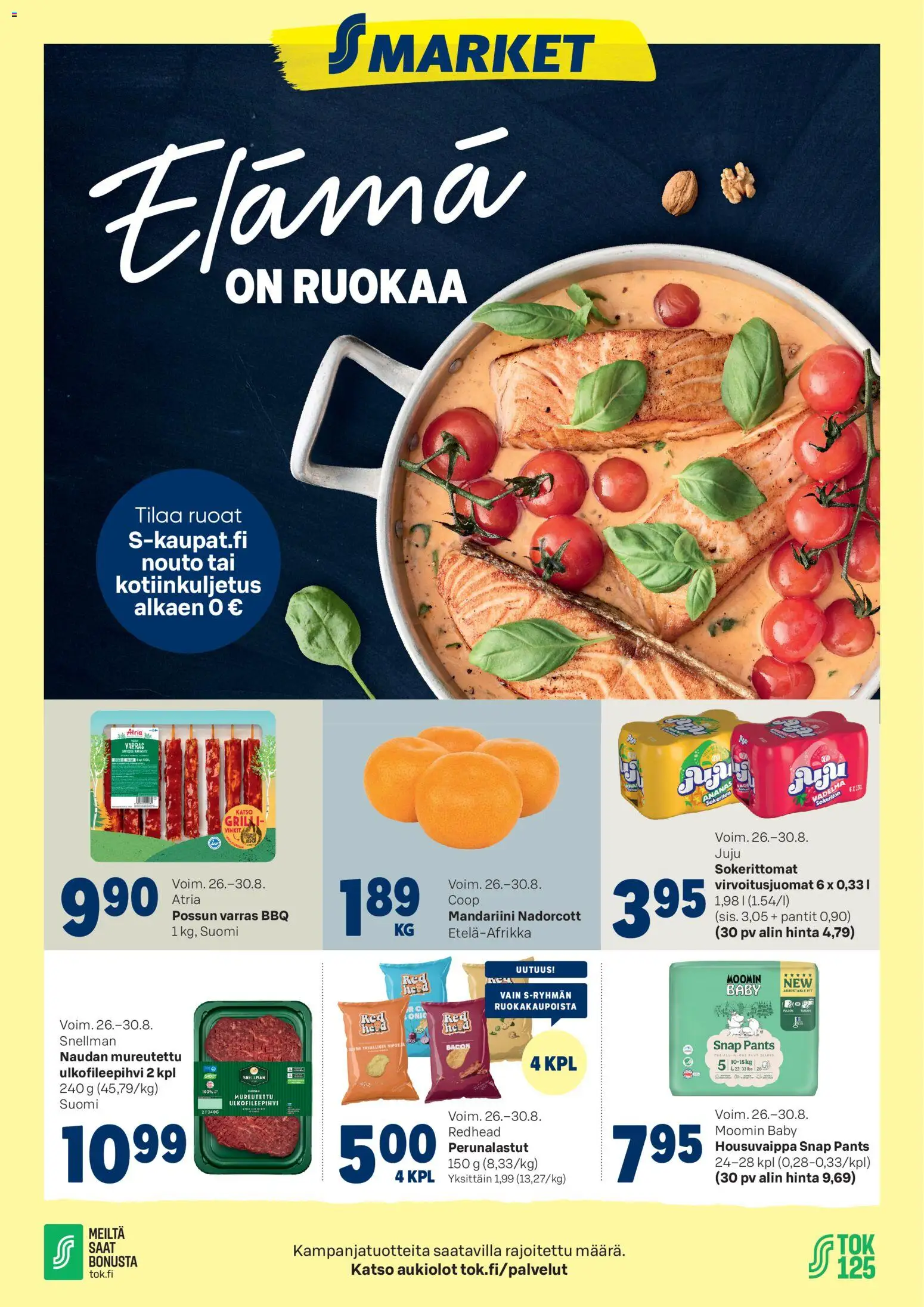 S-market tarjoukset – voimassa 26/08/2026 alkaen | Sivu: 1 | Tuotteet: Vadelma, Virvoitusjuomat, Ananas