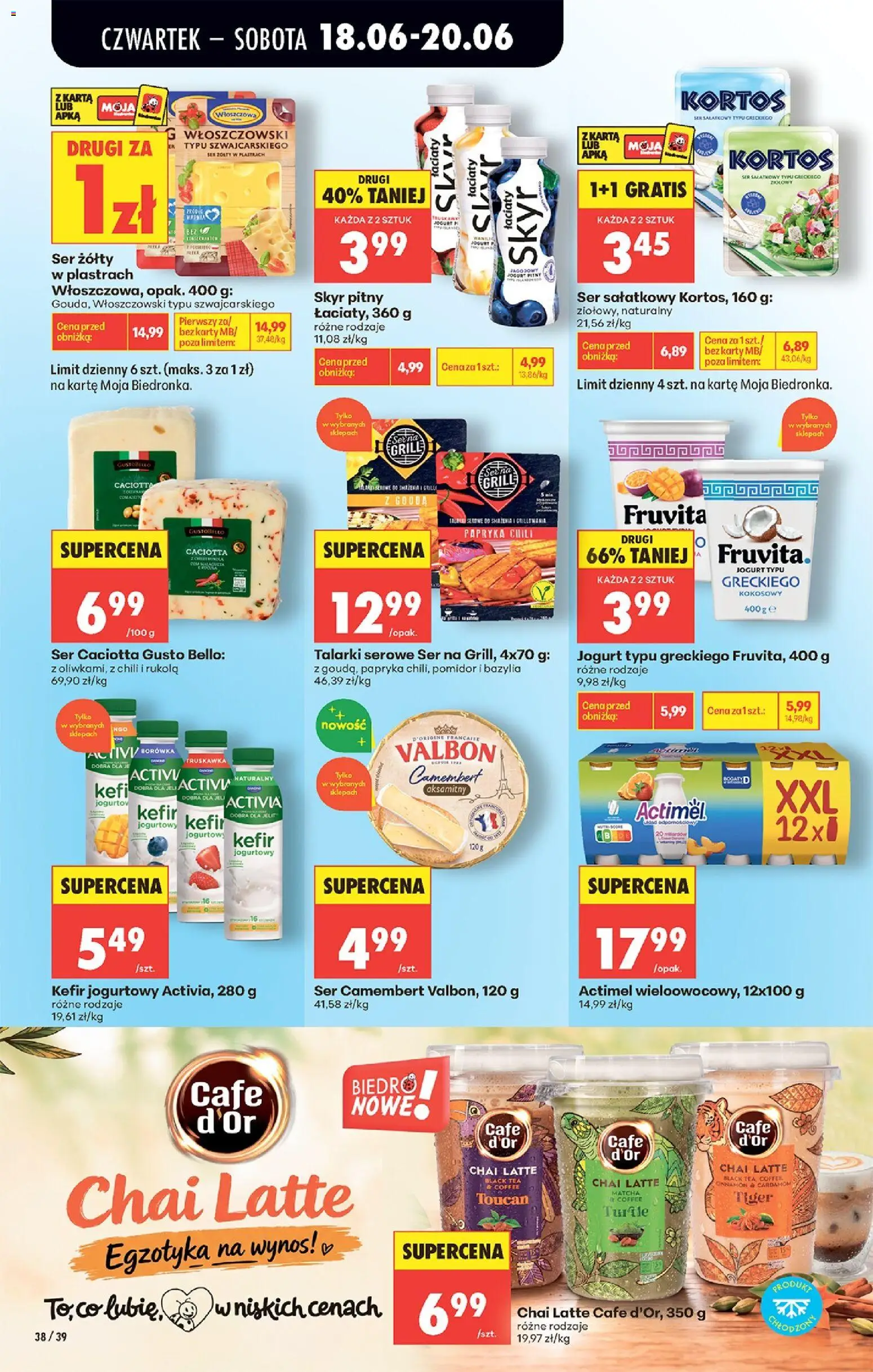Biedronka gazetka od czwartku od 18.06.2026 | Strona: 48 | Produkty: Karta, Kefir, Papryka, Bazylia