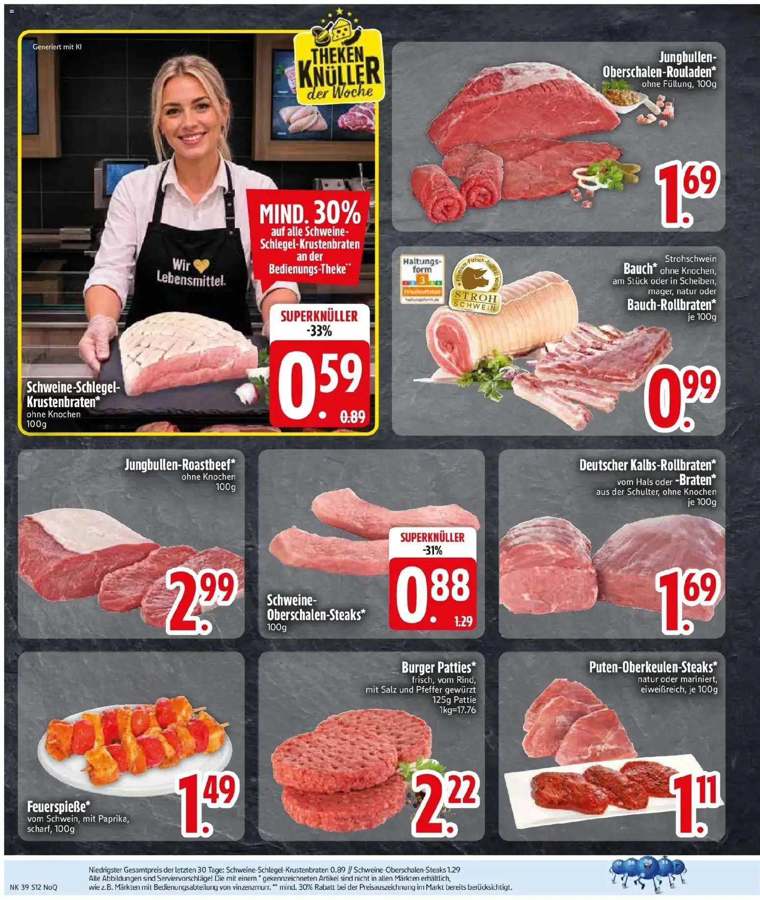 E center Prospekt Vilsbiburg (ab 21.09.2026) zum Blättern | Seite: 14 | Produkte: Burger, Salz, Pfeffer
