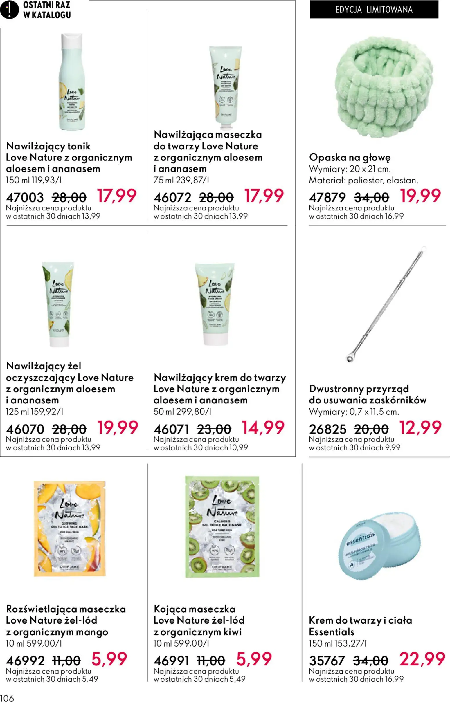 Oriflame Katalog 8 2026 od 27.05.2026 | Strona: 106 | Produkty: Mango, Kiwi, Krem, Tonik do twarzy