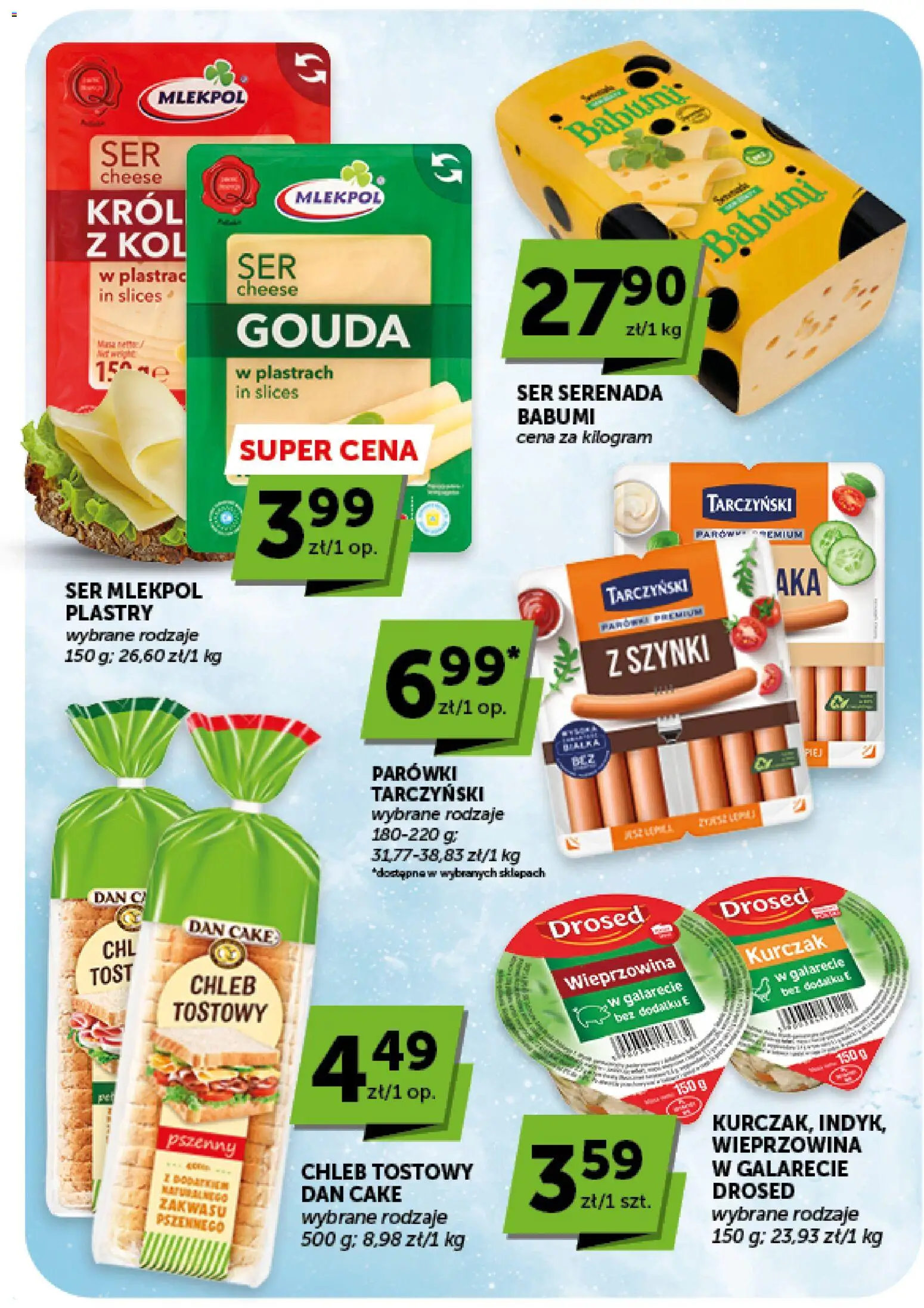 Euro Sklep gazetka - Market od 30.07.2026 | Strona: 12 | Produkty: Chleb tostowy, Parówki tarczyński, Ser, Chleb
