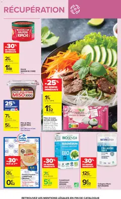 Carrefour - Prévisualisation de Pâtes de konjac, Pâtes de konjac NATURA KONJAC Shirataki, Spaghetti, Tagliatelle ou konjac, 250g. Existe aussi : Riz ou Couscous de konjac. valide à partir de 24/08/2026 | Page: 43