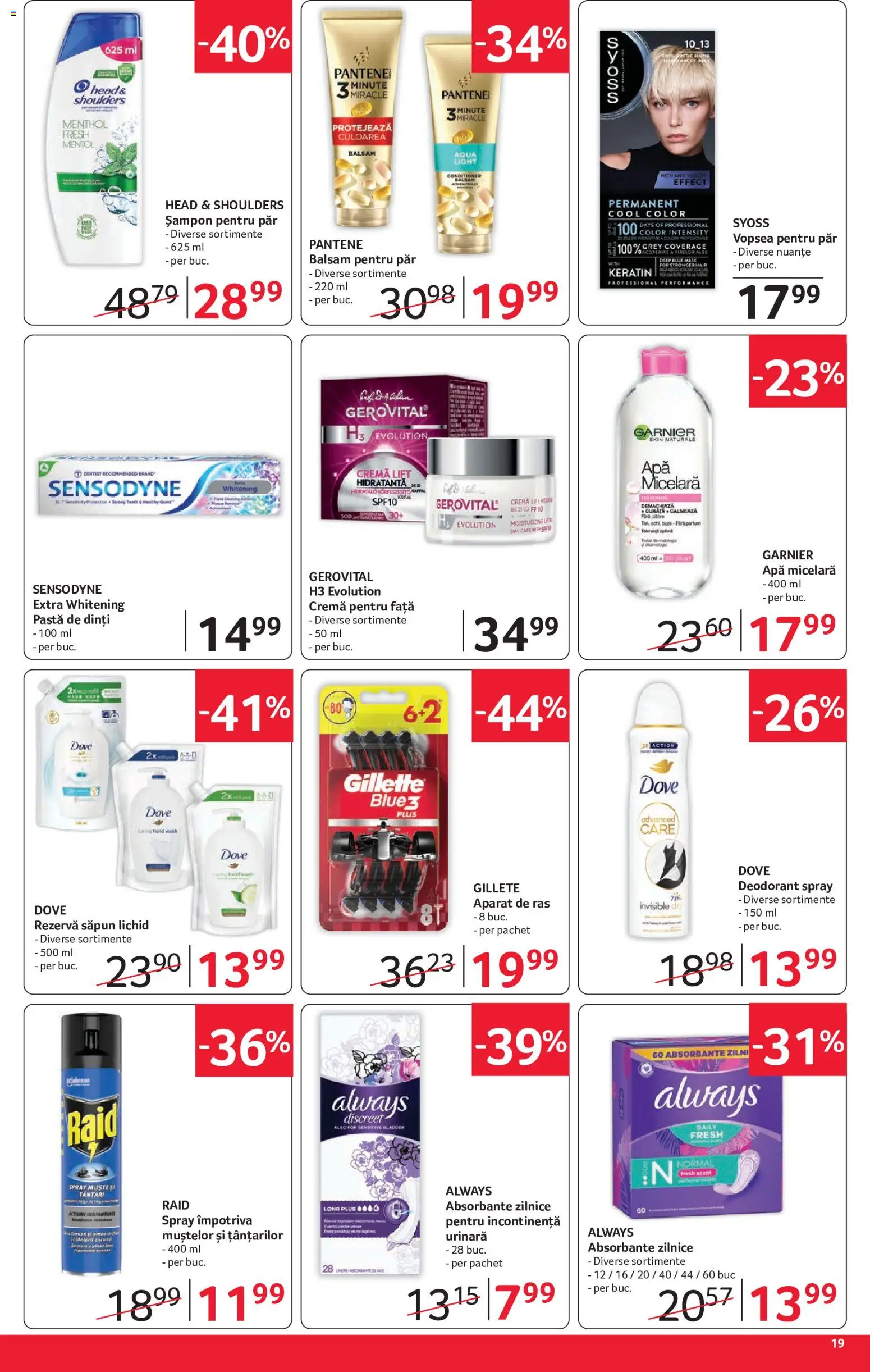 Noul catalog Selgros – valabil de la 29.05.2026 | Pagină: 19 | Produse: Apă micelară, Săpun, Deodorant, Săpun lichid