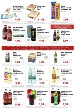 Pogląd oferty "Torimpex gazetka" - ważna od 15.06.2026 | Strona: 7 | Produkty: Coca cola, Sok, Piwo, Woda