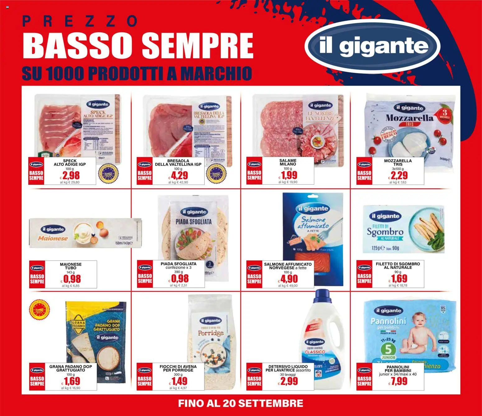 Volantino Il Gigante del 16/07/2026 | Pagina: 33 | Prodotti: Pannolini, Salame, Salmone, Maionese
