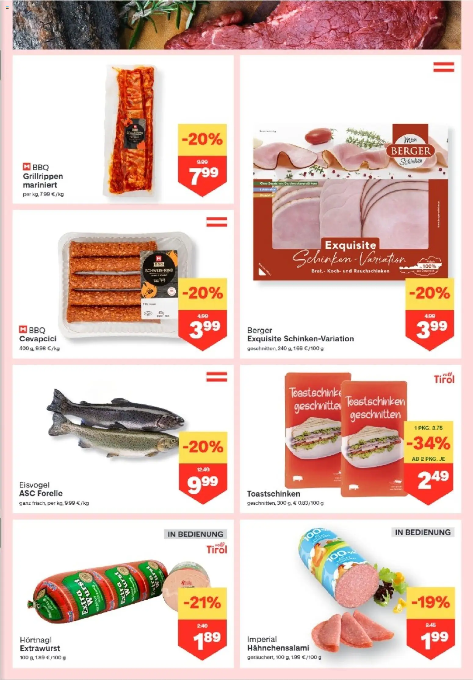 MPREIS Hohenems gültig ab 03.09.2026 | Seite: 3 | Produkte: Wurst, Schinken