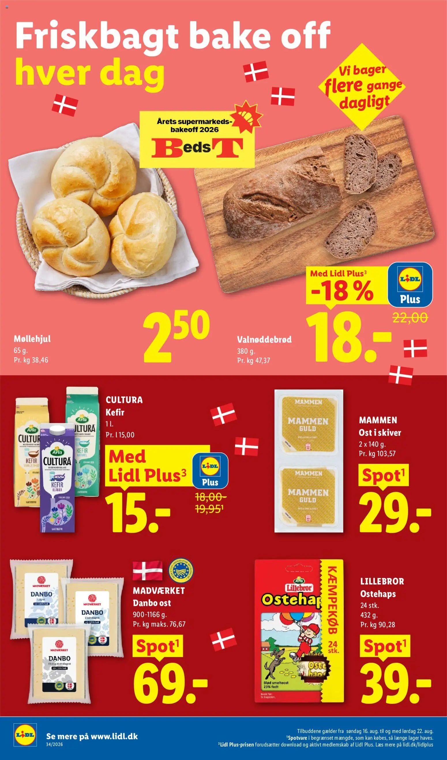 Lidl tilbudsavis – gyldig fra 16/08/2026 | Side: 4 | Produkter: Blåbær, Ost, Snacks, Ostehaps
