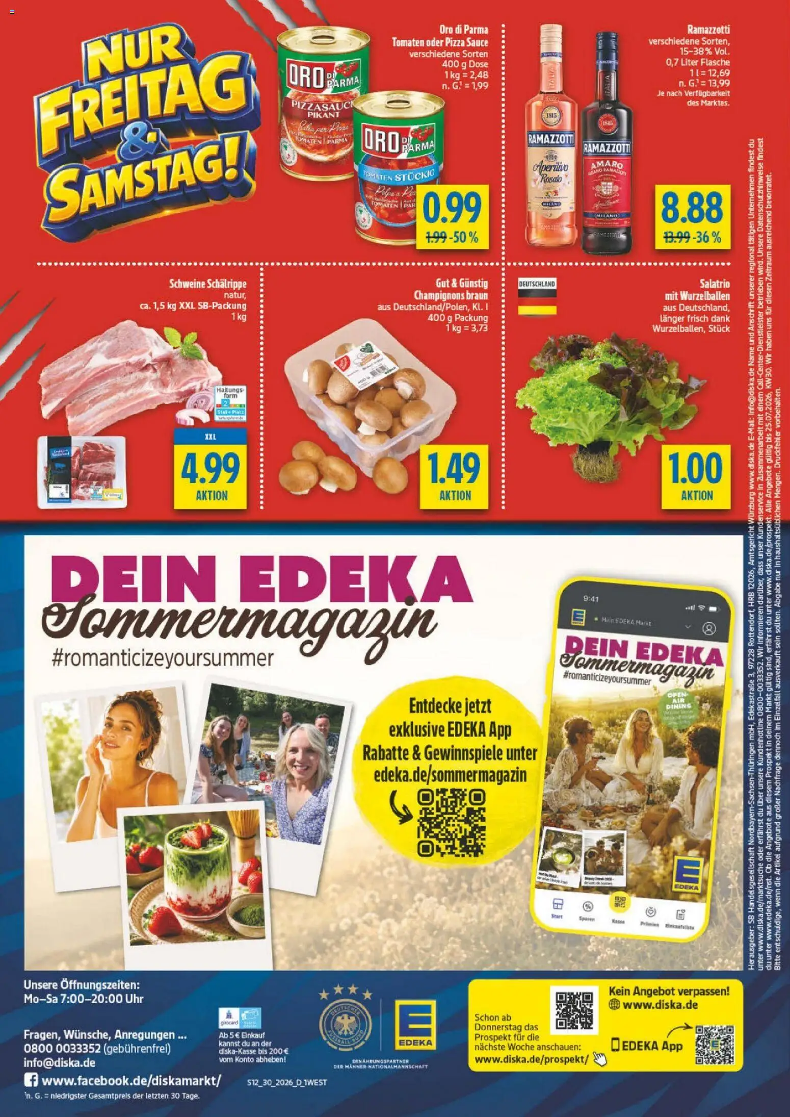 Diska - Diska Angebote Bayern KW30 – gültig ab 20.07.2026 | Seite: 12 | Produkte: Pane, Tomaten, Pizza, Uhr