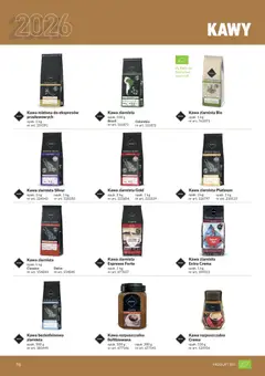 Pogląd oferty "Makro gazetka - Produktów marek własnych dla profesjonalnej Gastronomii" - ważna od 01.03.2026 | Strona: 76 | Produkty: Kawa ziarnista, Kawa rozpuszczalna, Kawa, Kawa mielona