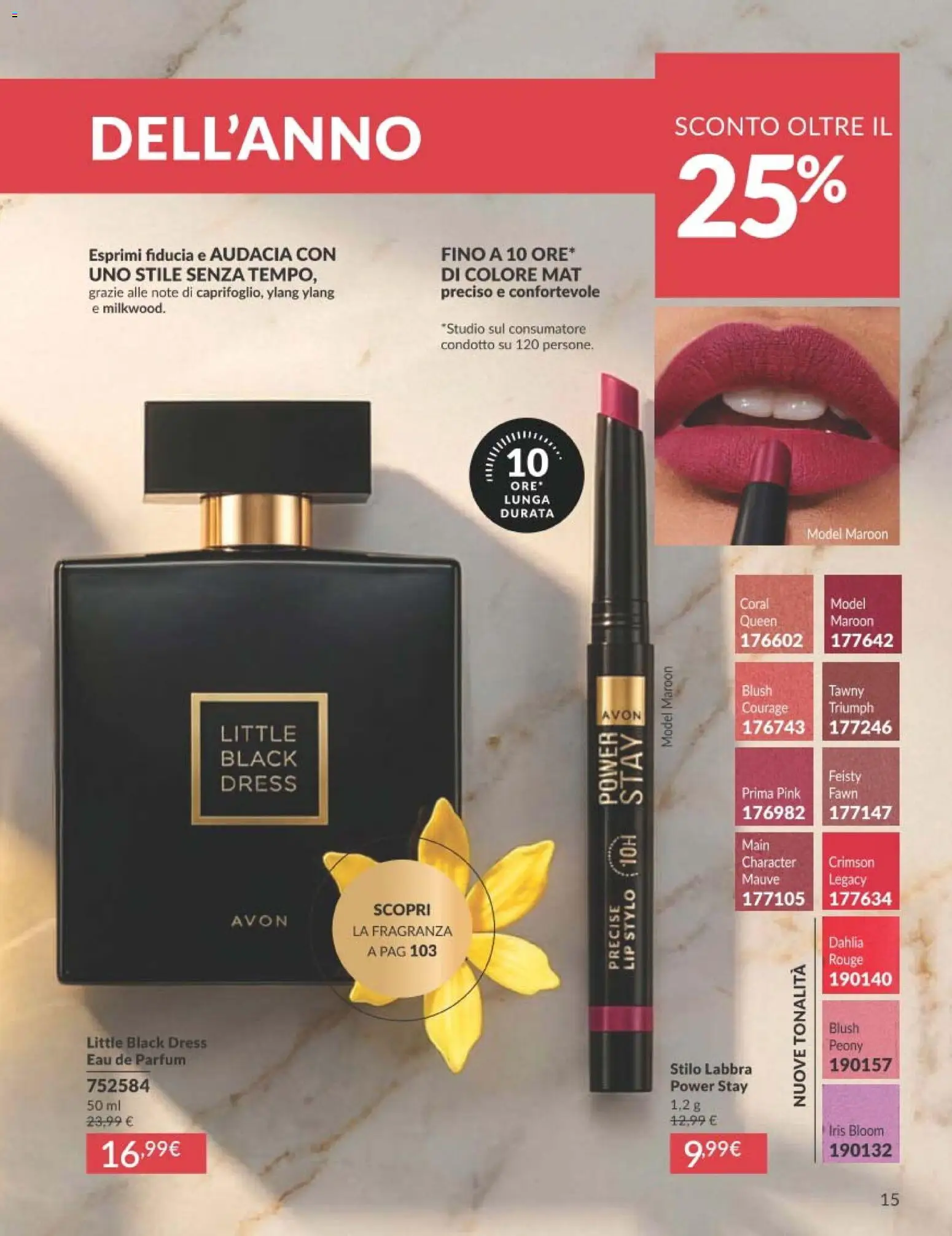 Volantino Avon del 01.06.2026 | Pagina: 15 | Prodotti: Fragranza, Blush