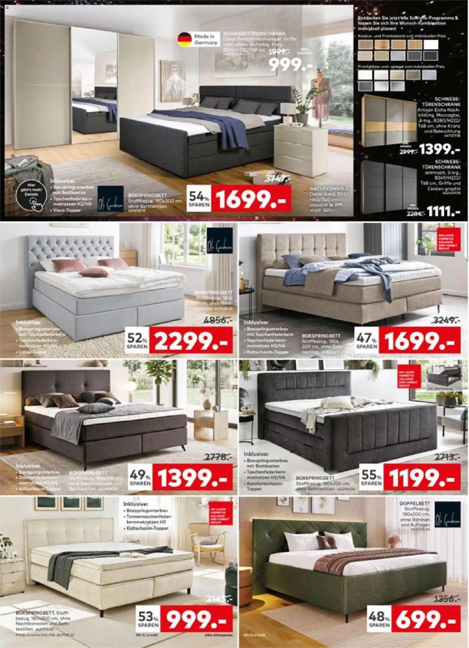 Porta! Aktueller Prospekt – gültig ab 27.09.2026 | Seite: 6 | Produkte: Boxspringbett, Doppelbett