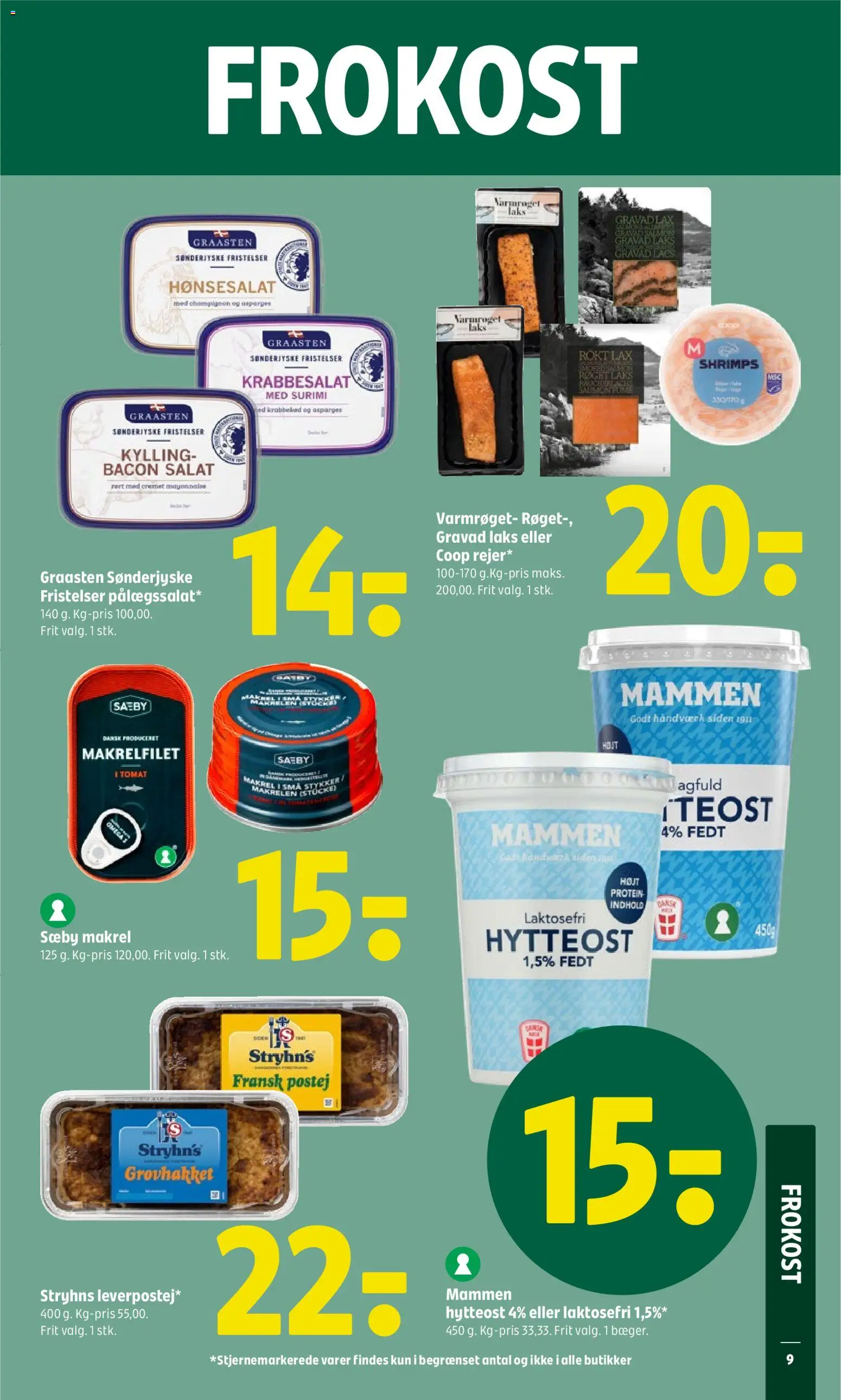 Coop 365 tilbudsavis – gyldig fra 18.06.2026 | Side: 11 | Produkter: Paté, Hytteost, Bacon, Asparges