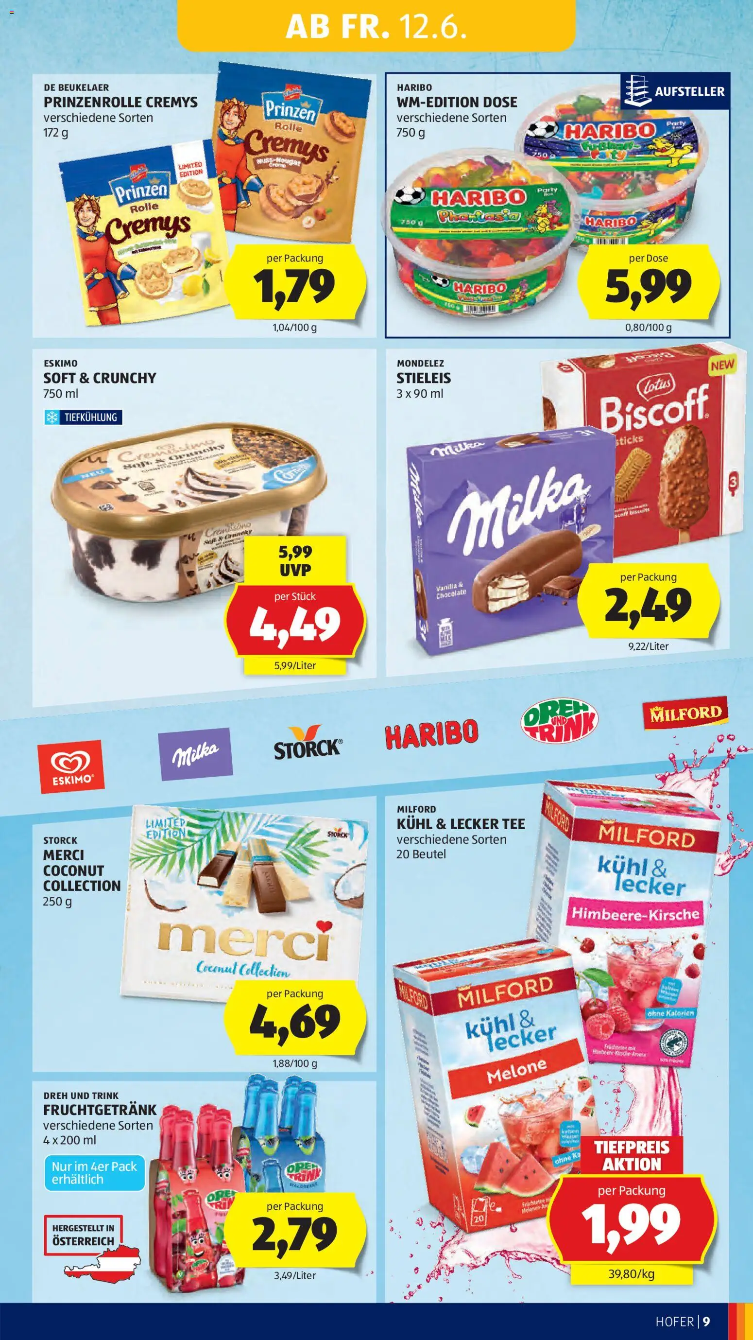 Hofer Flugblatt gültig ab 12.06.2026 | Seite: 11 | Produkte: Melone, Tee