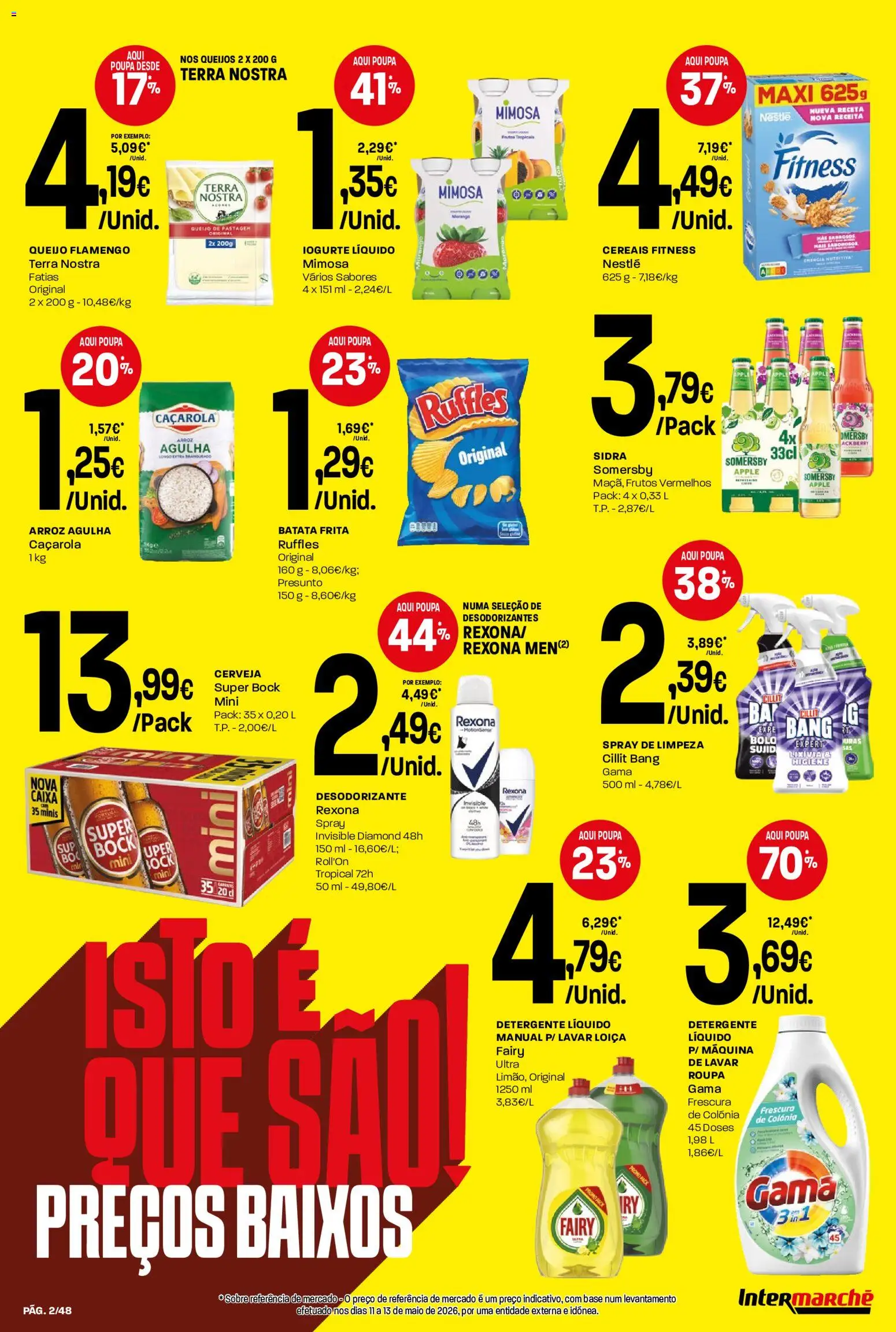 Intermarché folheto │ válido de 11.06.2026 | Página: 2 | Produtos: Batata, Desodorizante, Base, Arroz