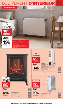 Carrefour - Prévisualisation de Carrefour Jardin et bricolage valide à partir de 29/09/2026 | Page: 14 | Produits: Convecteur, Radiateur a bain d’huile, Radiateur