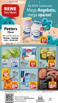 Rewe Prospekt Wesel ab 21.09.2026 gültig