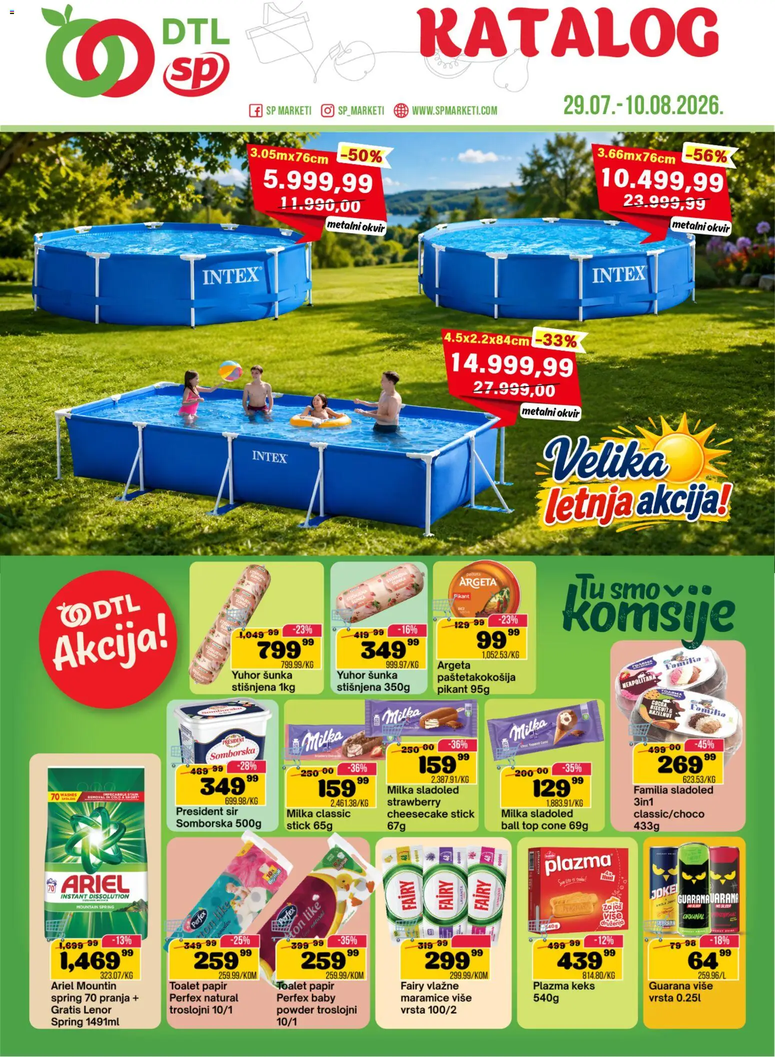 Senta Promet katalog - važi od 29.07.2026 | Strana: 1 | Proizvode: Lenor, Milka, Keks, Guarana