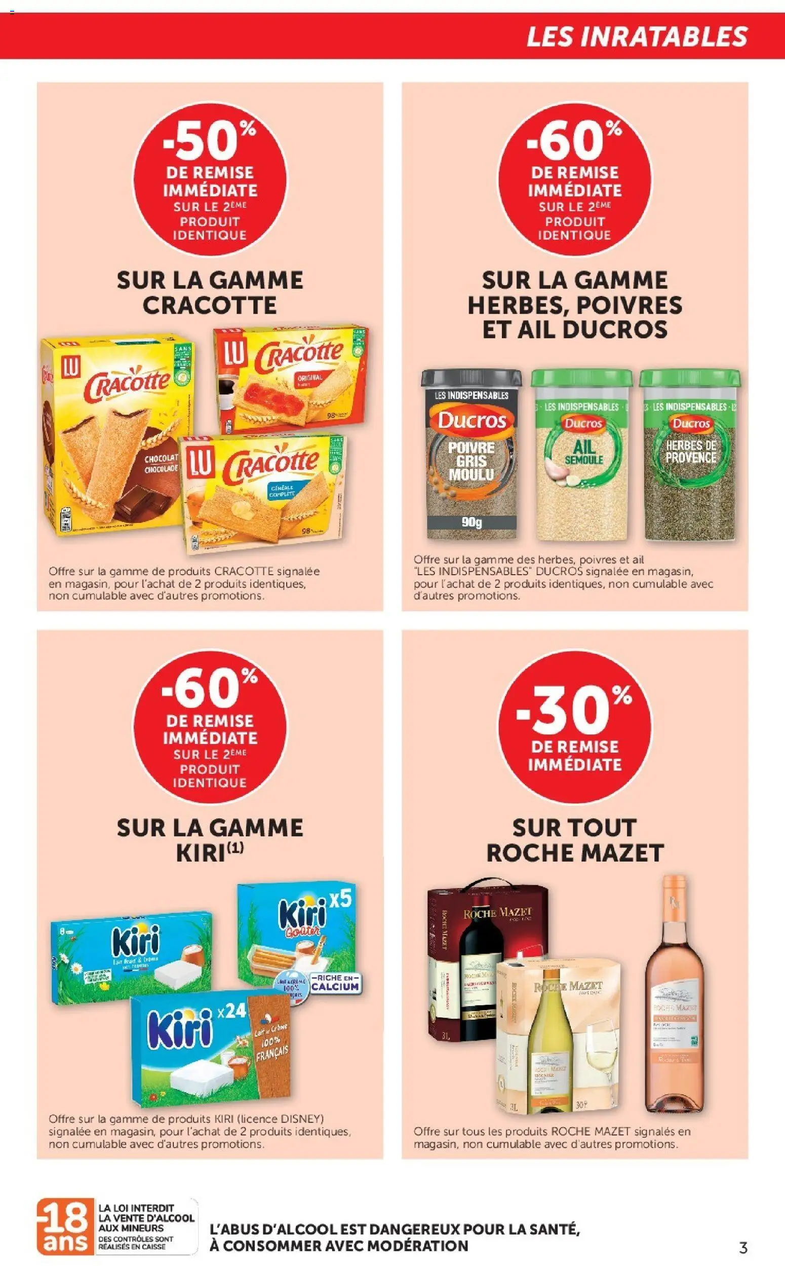 {H1} | Page: 3 | Produits: Ail, Poivre, Lait, Chocolat