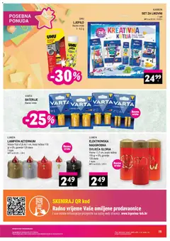 Trgovina Krk Katalog - Pregled kataloga iz trgovine Trgovina Krk, vrijedi od 17.08.2026 | Stranica: 19 | Proizvodi: Kutija, Lampion, Baterije, Ljepilo
