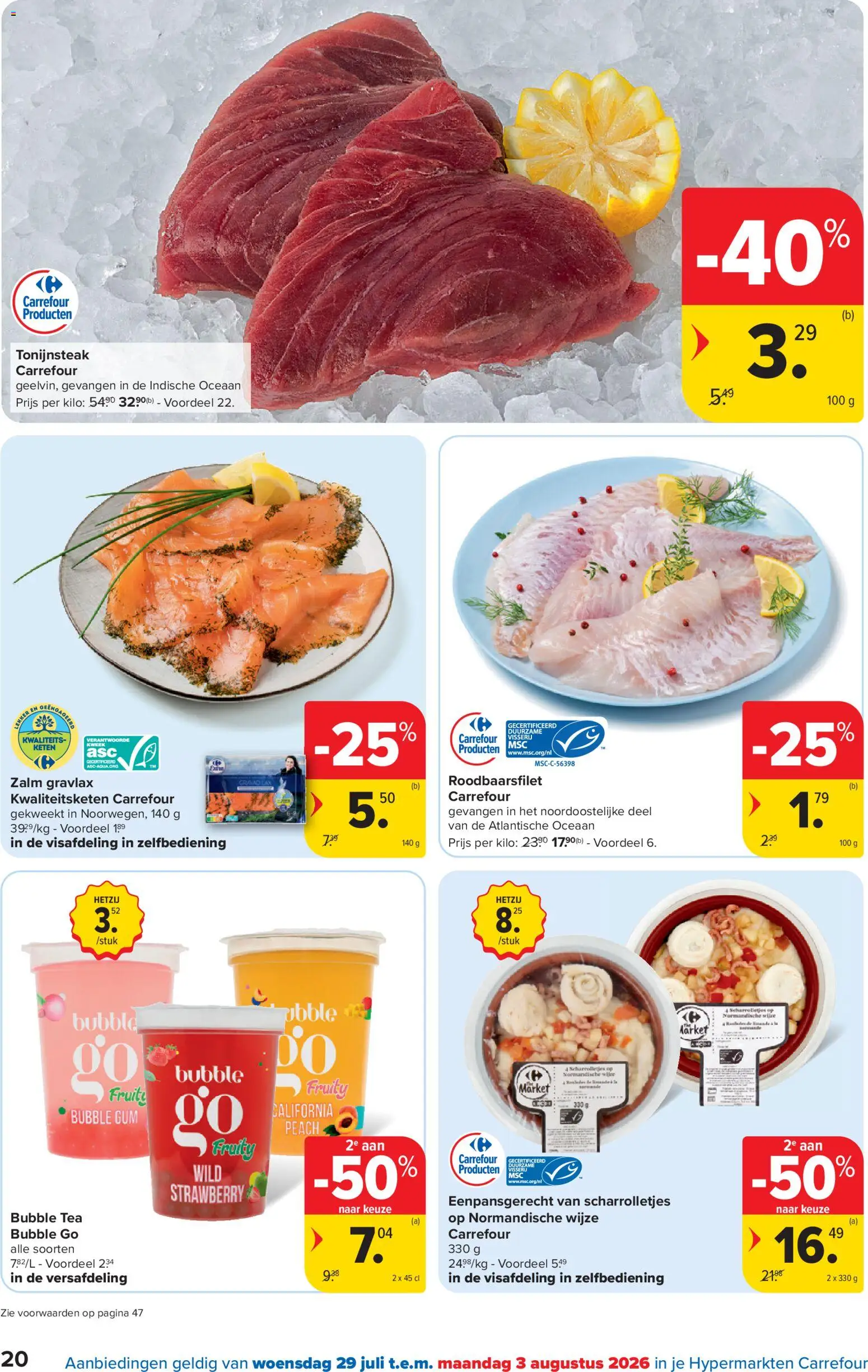 {H1} | Pagina: 20 | Producten: Steak, Zalm, Tonijnsteak, Gum