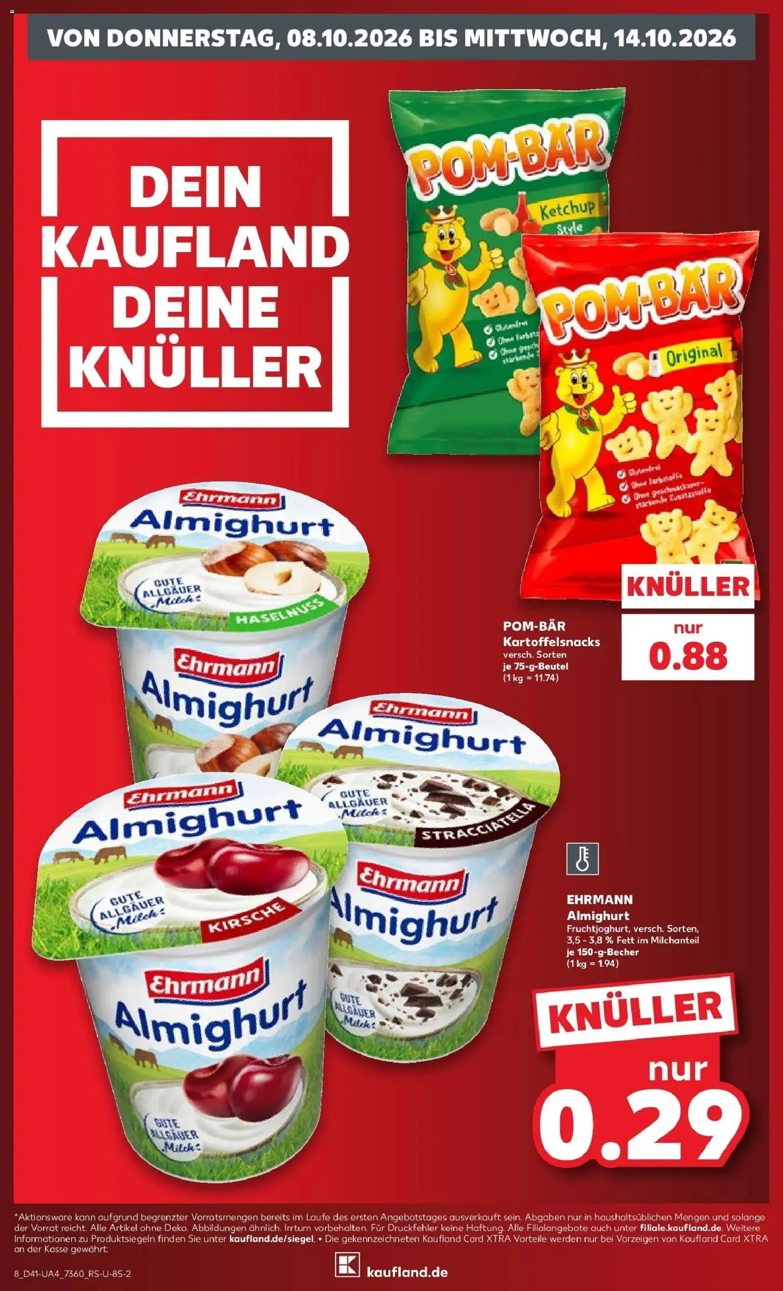 Prospekt Kaufland ab 05.10.2026 » Angebote Online zum Blättern | Seite: 18 | Produkte: Ehrmann almighurt, Milch, Ketchup