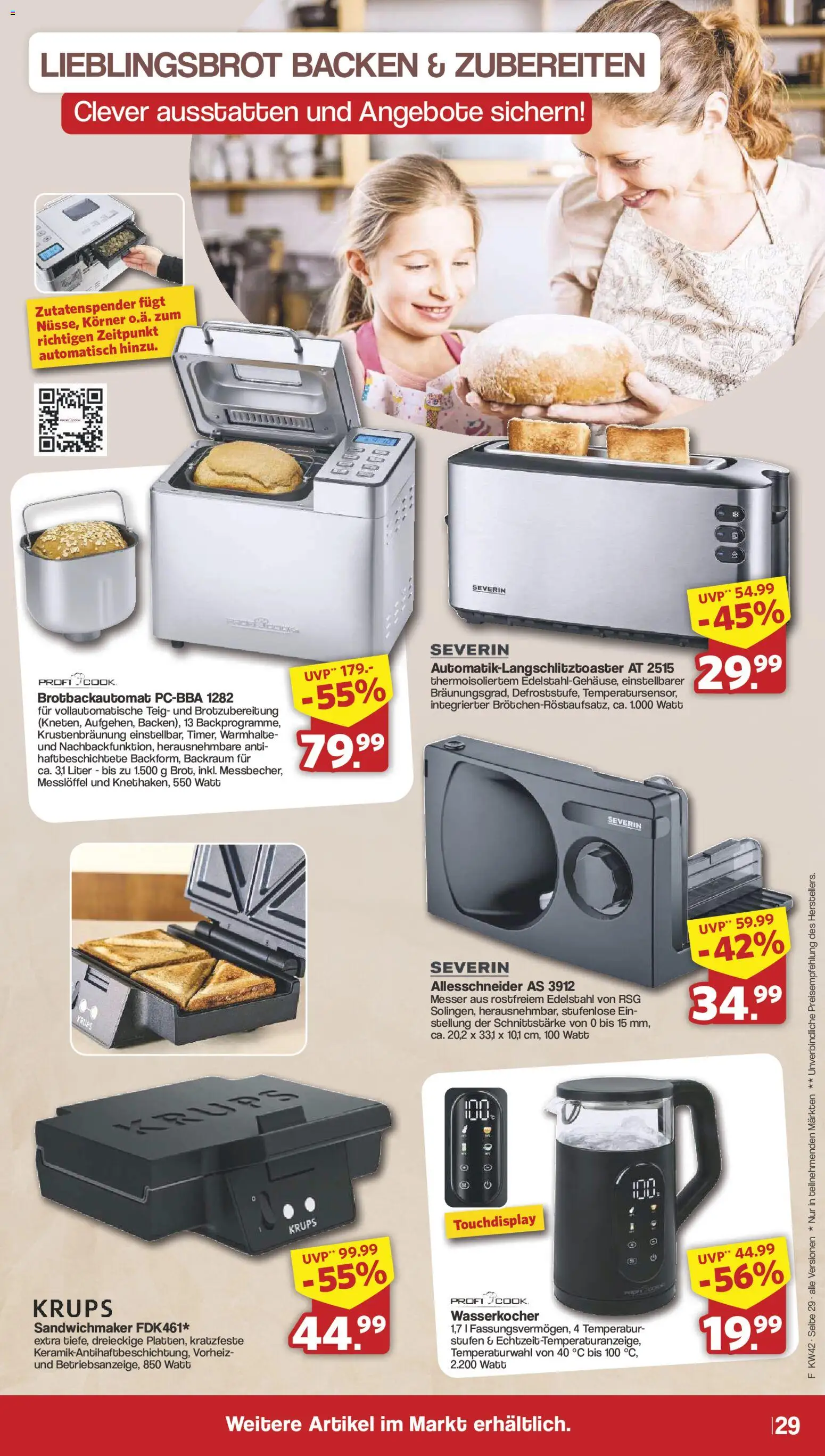 Famila Nordwest Prospekt – gültig ab 12.10.2026 | Seite: 31 | Produkte: Krups, Wasserkocher, Sandwichmaker, Brotbackautomat