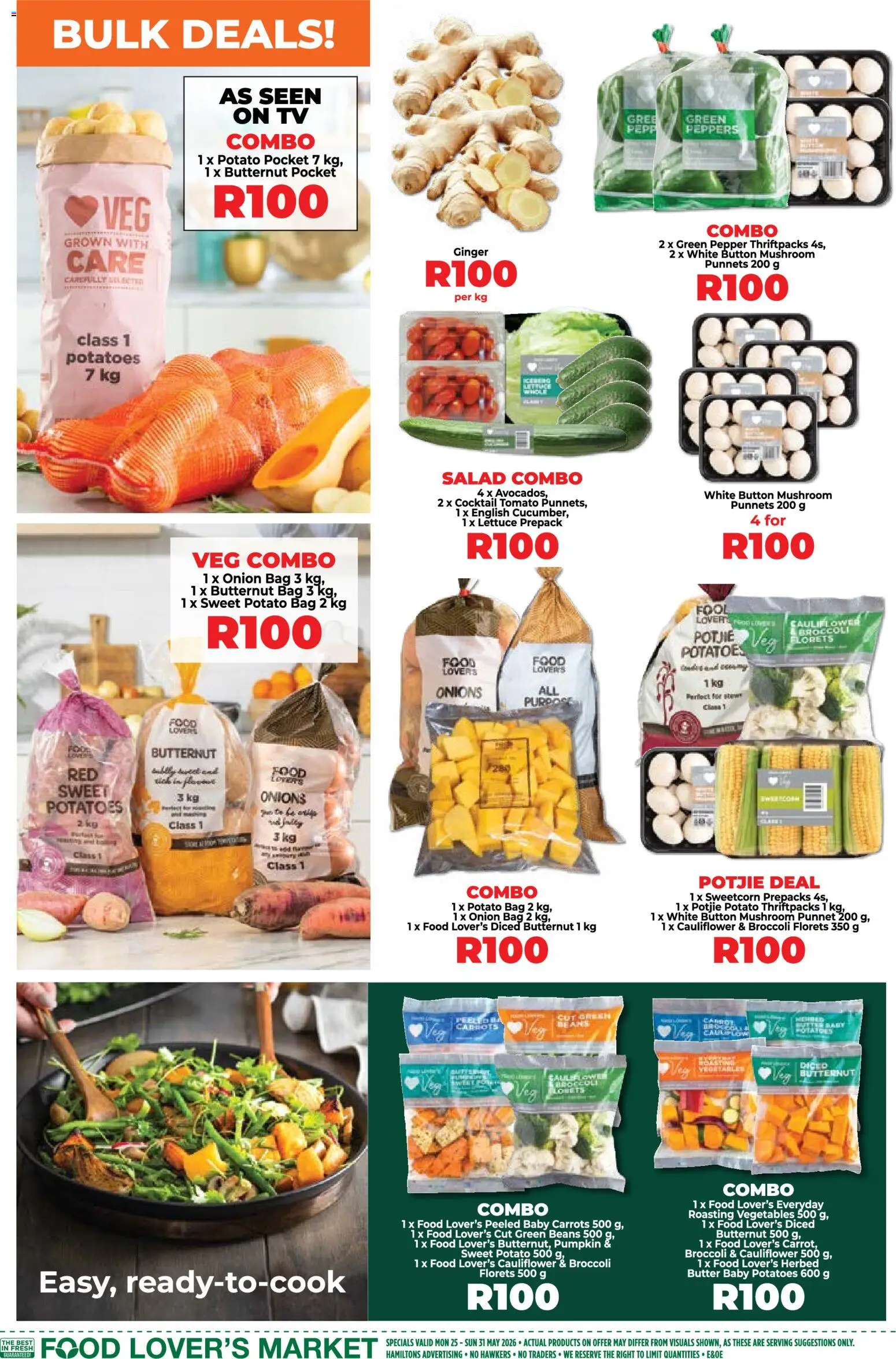 New Food Lover's Market catalogue – valid from 25.05.2026 | Page: 2 | Products: Cauliflower, Beans, Salad, Vegetables