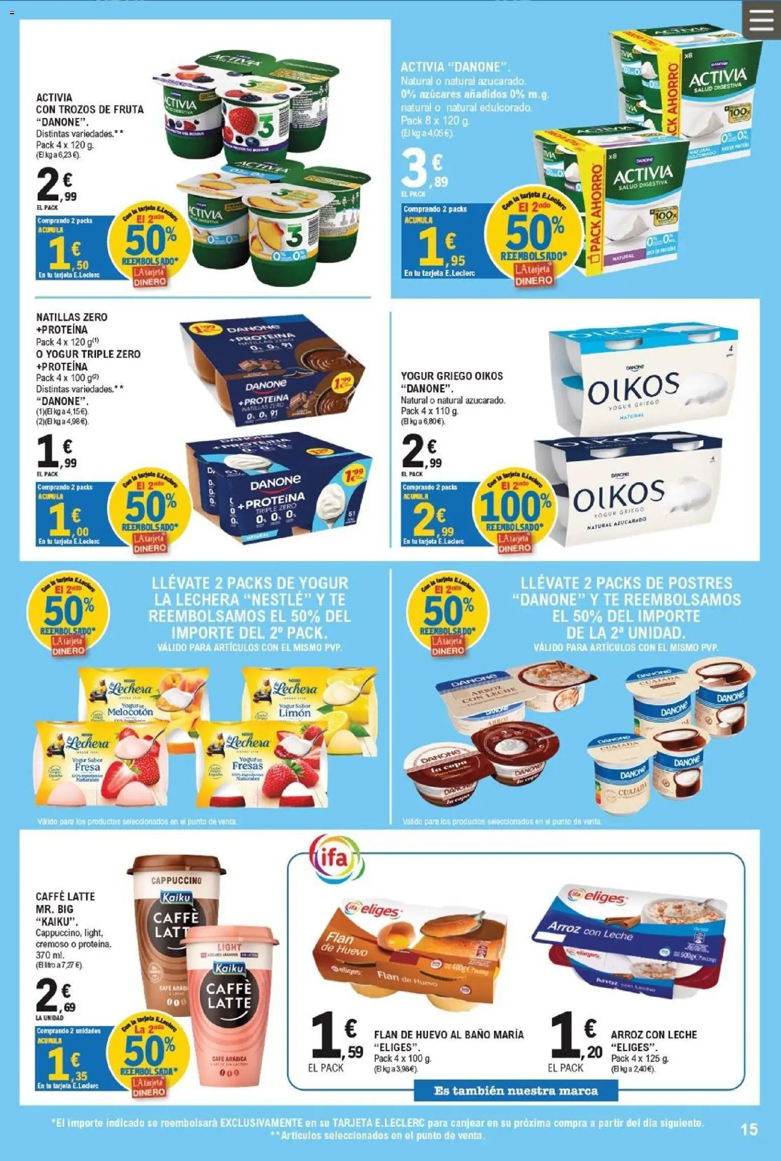 E.Leclerc folleto │ válido desde el 17.06.2026 | Página: 15 | Productos: Café, Μαγειρική εστία, Arroz, Fresas