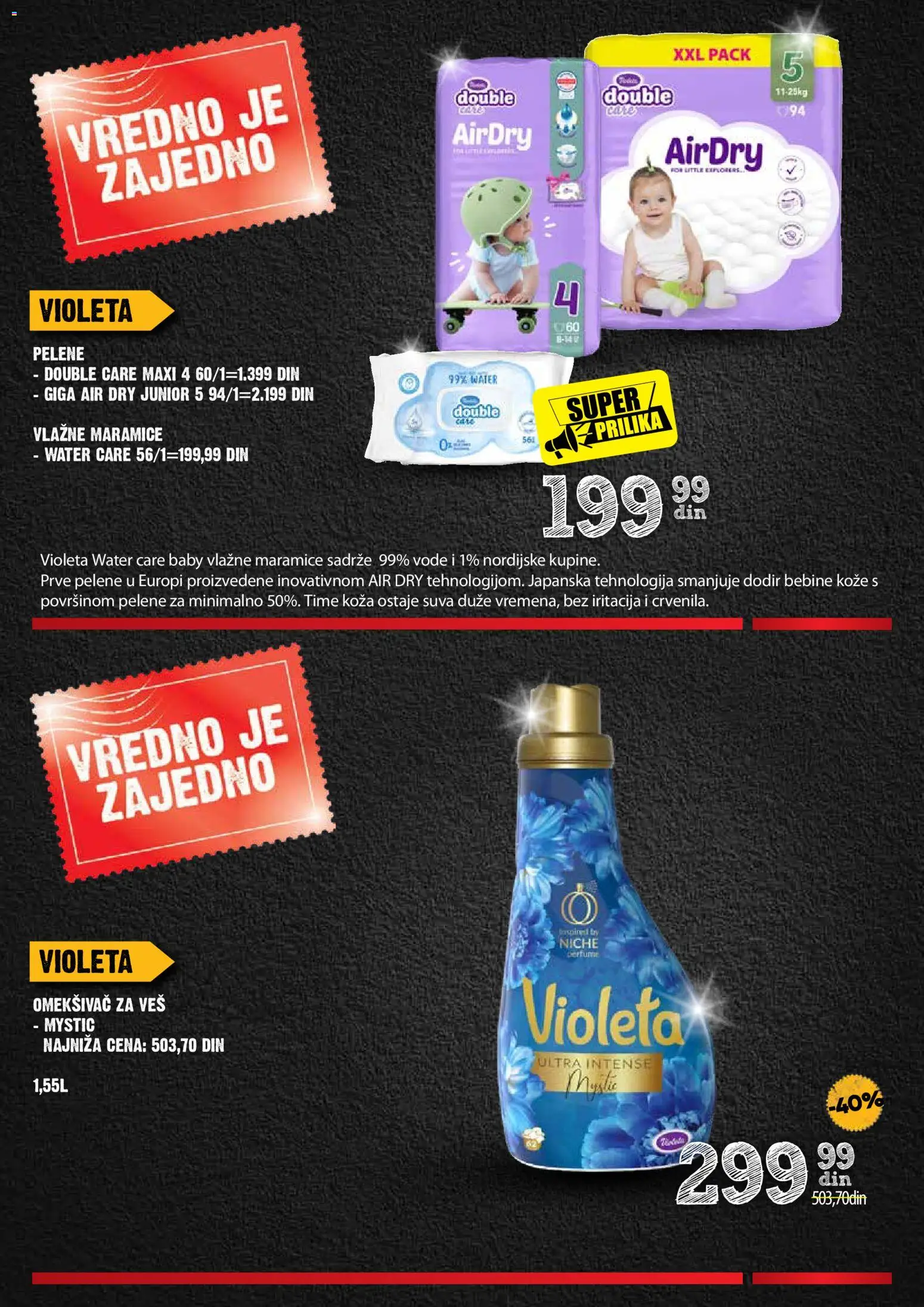 Idea katalog - važi od 09.07.2026 | Strana: 23 | Proizvode: Vlažne maramice, Omekšivač za veš, Pelene