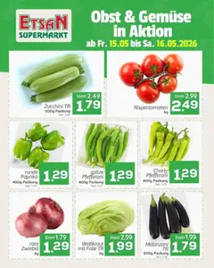 ETSAN Obst & Gemüse ab 15.05.2026 gültig
