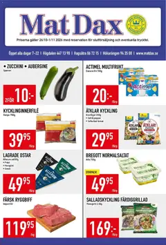 Matdax erbjudanden - Förhandsvisning av reklamblad från butik Matdax aktuell från 26/10/2026