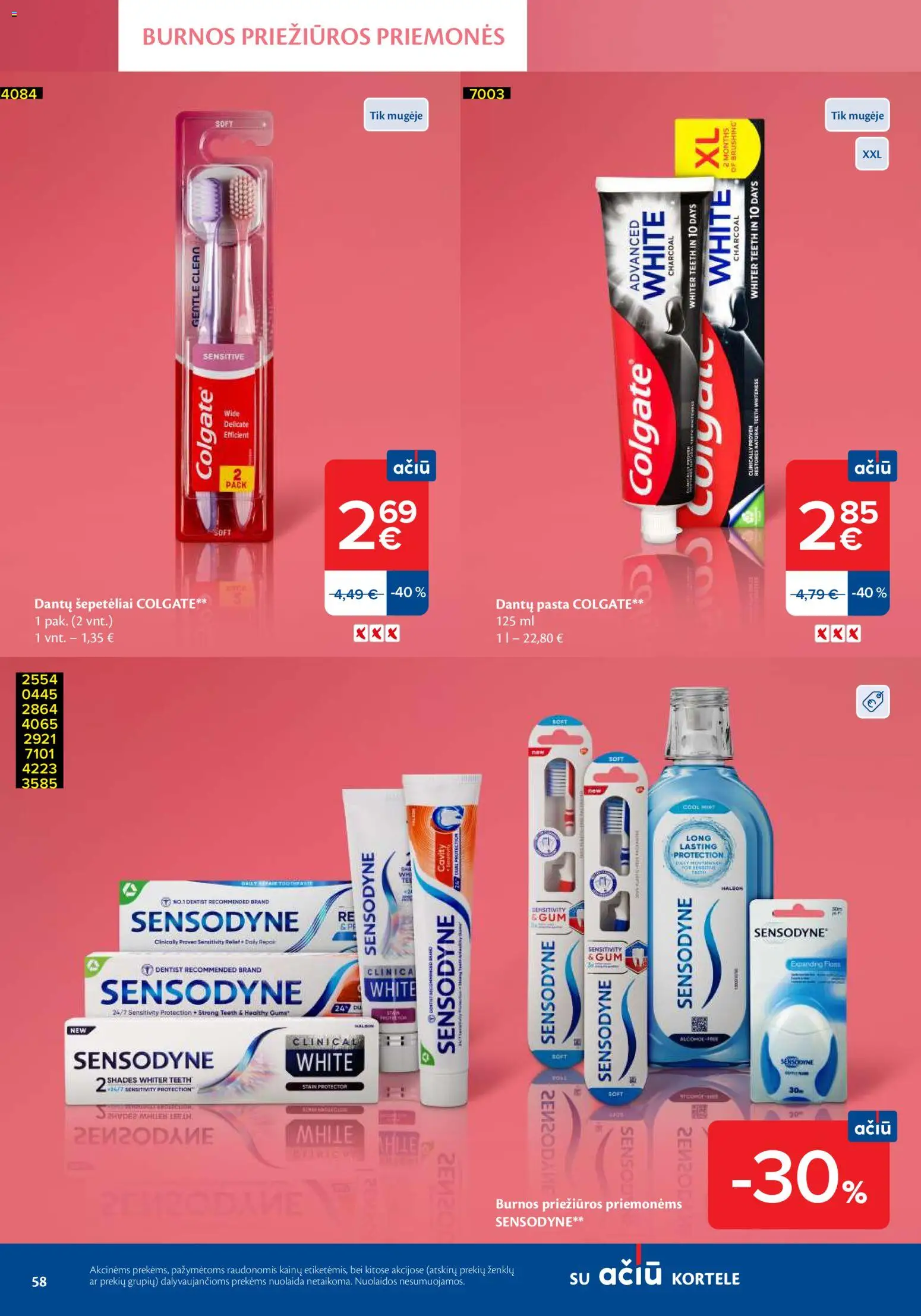 MAXIMA akcijos nuo 03.06.2026 | Puslapis: 58 | Prekių: Dantų pasta