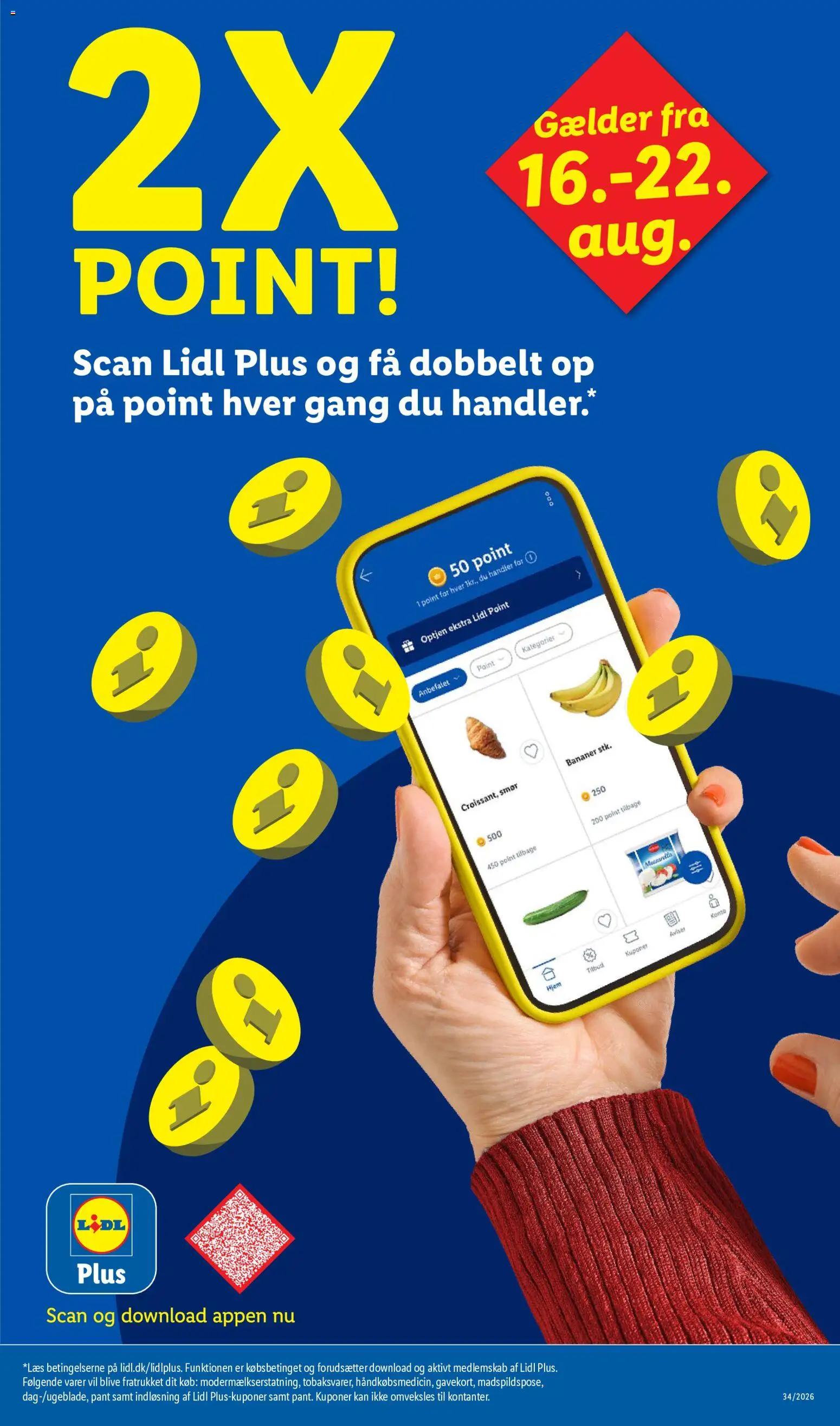 Lidl tilbudsavis – gyldig fra 16/08/2026 | Side: 32 | Produkter: Smør, Bananer, Mozzarella