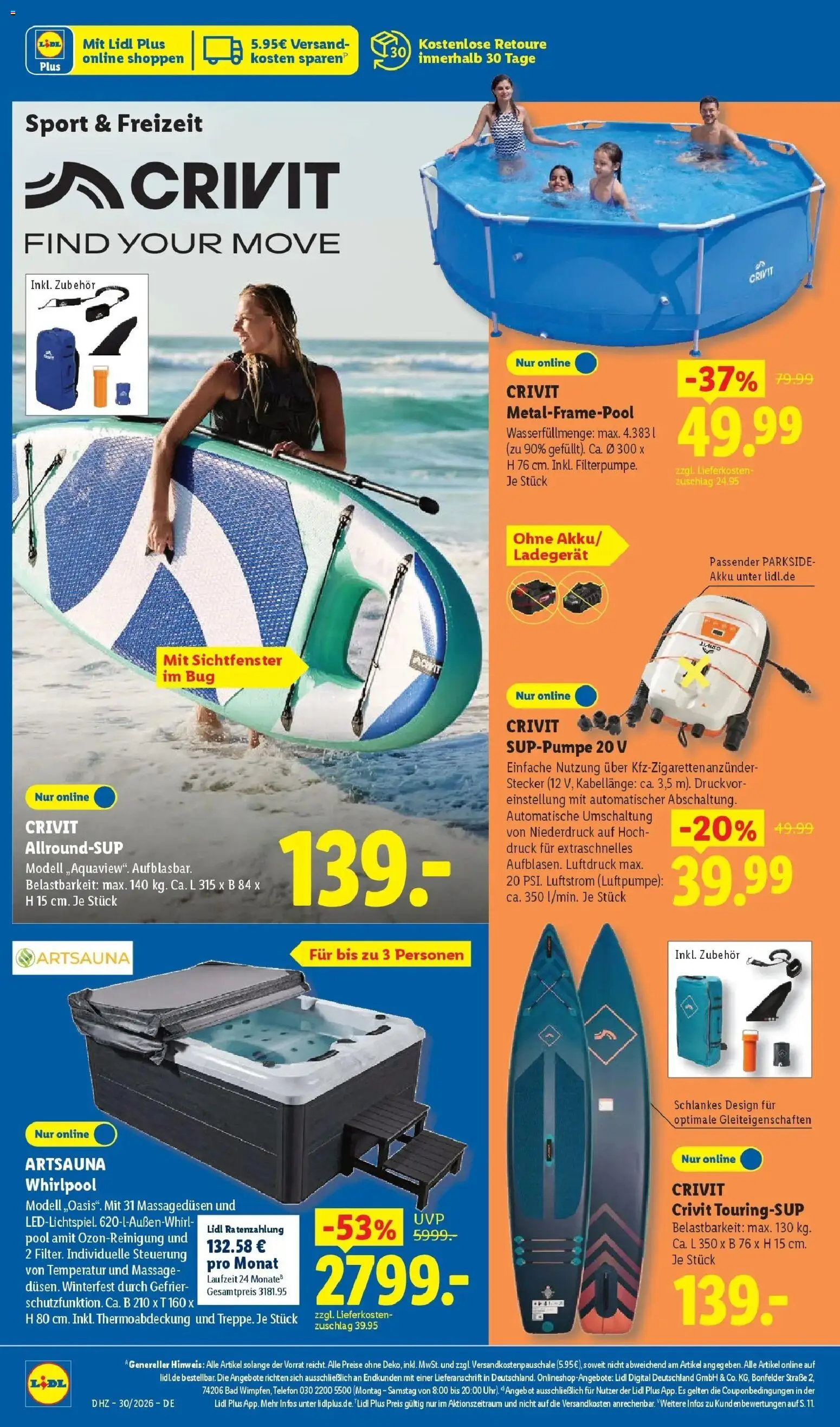 Lidl Prospekt Villingen-schwenningen – gültig ab 20.07.2026 | Seite: 8 | Produkte: Bad, Luftpumpe, Ladegerät, Telefon