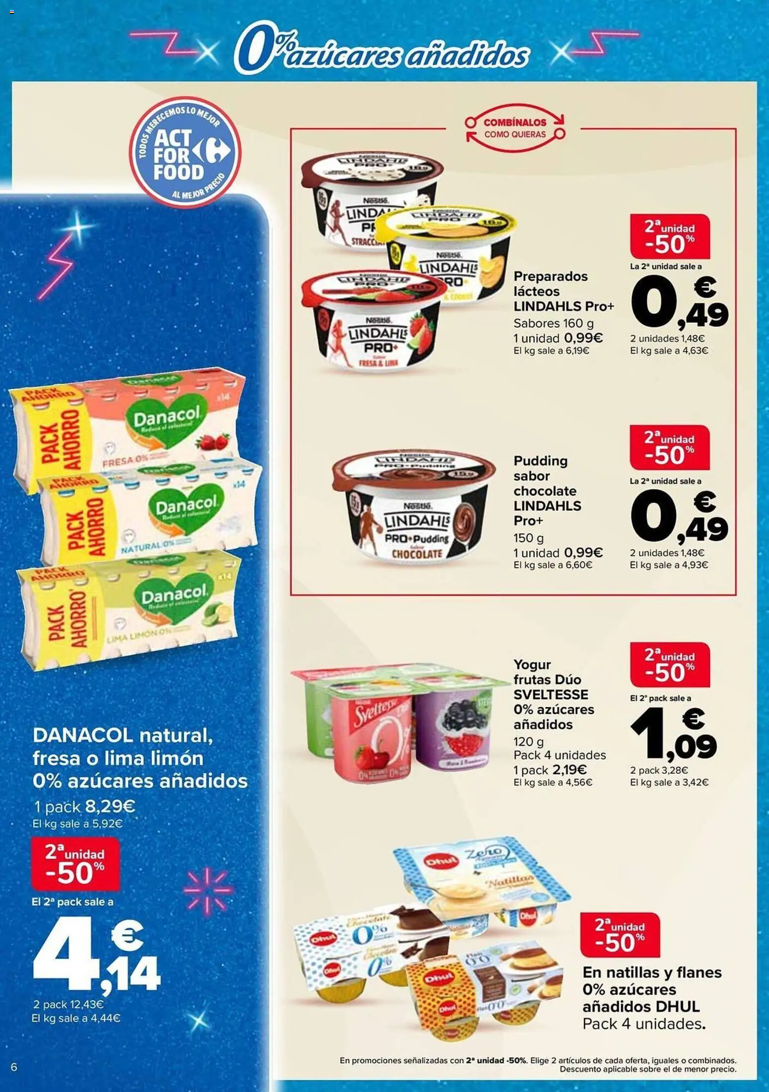 Carrefour AZUCARES AÑADIDOS │ válido desde el 12.05.2026 | Página: 6 | Productos: Lima, Yogur, Chocolate