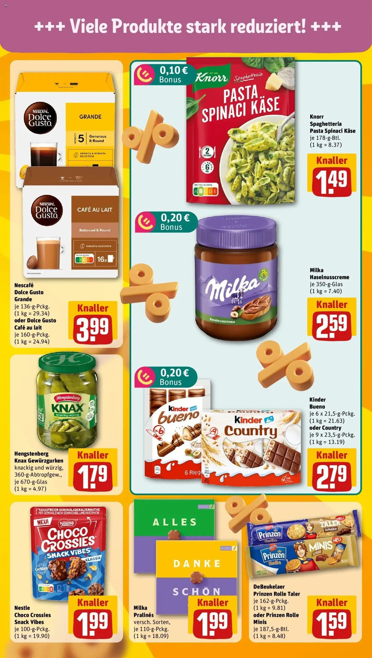 REWE Prospekt ab 10.08.2026 zum Blättern » Angebote | Seite: 11 | Produkte: Käse, Knorr, Milka, Dolce gusto
