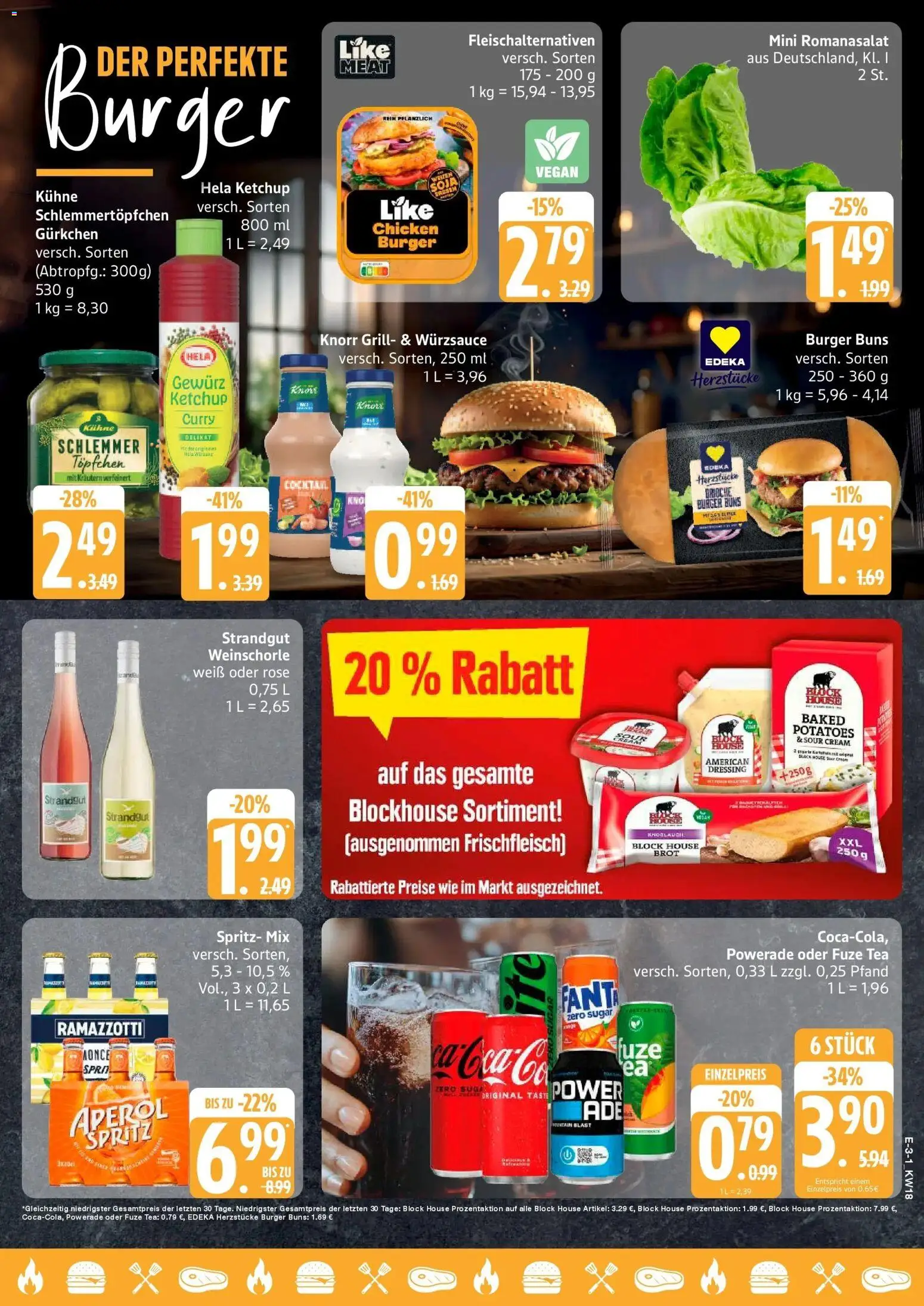 Edeka Prospekt Hamburg – gültig ab 27.04.2026 | Seite: 3 | Produkte: Fuze tea, Dressing, Knorr, Ketchup