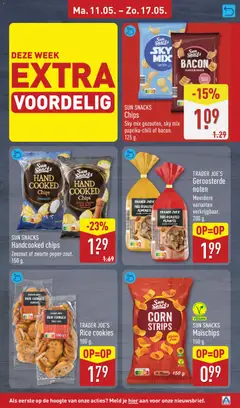 Aldi folder week 20 - Voorbeeld van een folder van Aldi, geldig van 11.05.2026 | Pagina: 15 | Producten: Snacks, Noten, Bacon, Zeezout