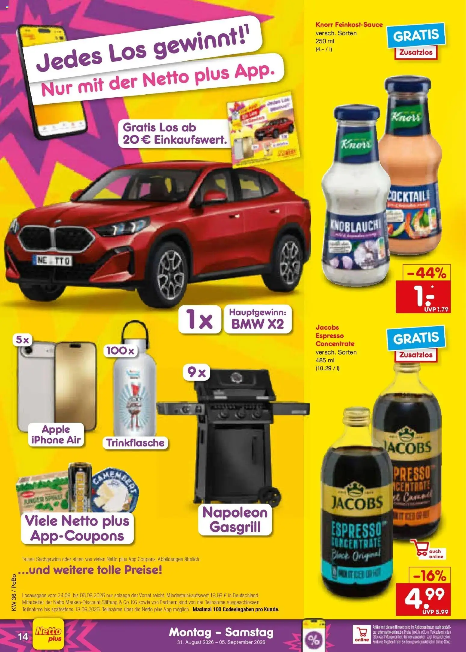 Netto Marken-Discount Prospekt Stadtlohn – gültig ab 31.08.2026 | Seite: 18 | Produkte: Iphone, Apple, Camembert, Knoblauch