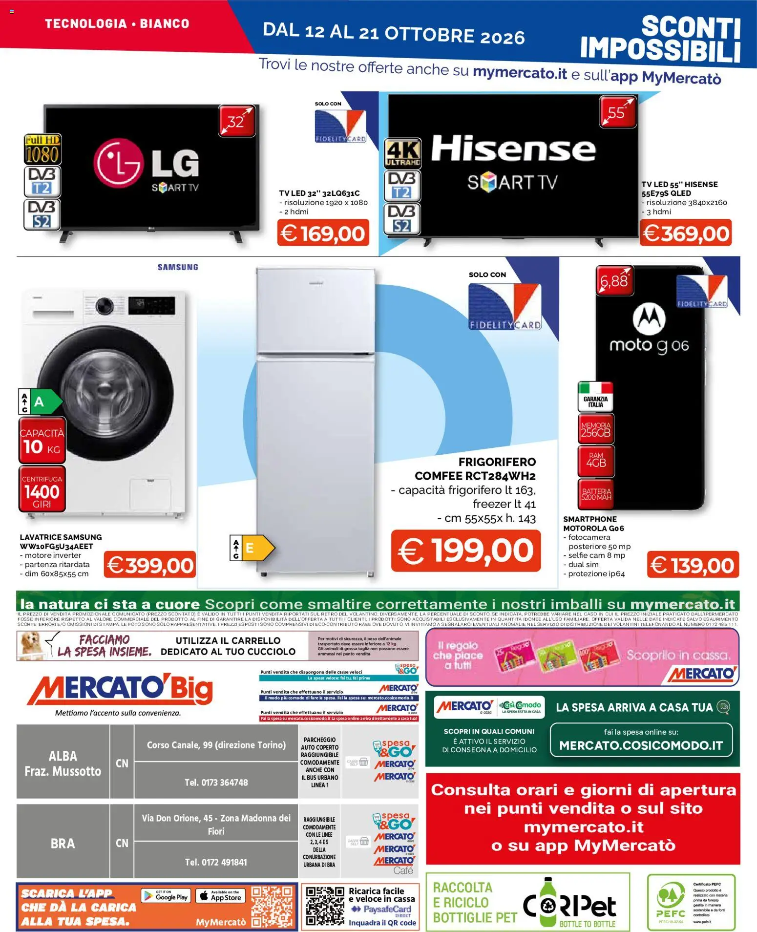 Volantino Mercatò del 12/10/2026 | Pagina: 24 | Prodotti: Centrifuga, The, Fiori, Samsung