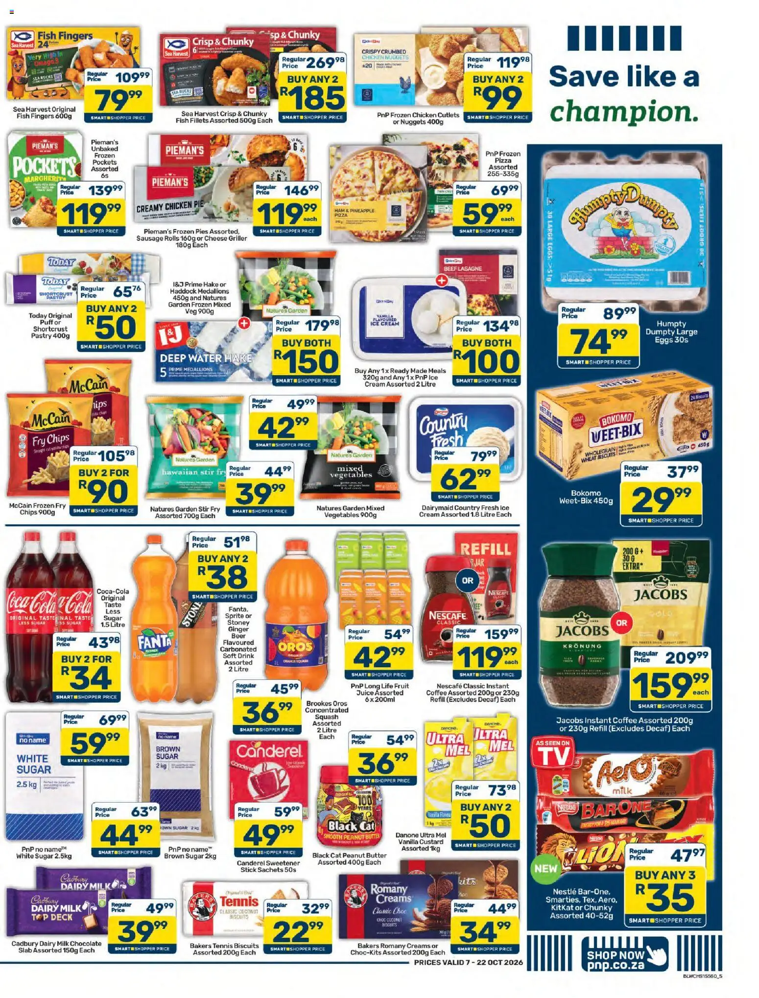 New Pick n Pay catalogue – valid from 07/10/2026 | Page: 5 | Products: Biscuits, Pineapple, Vegetables, Fruit