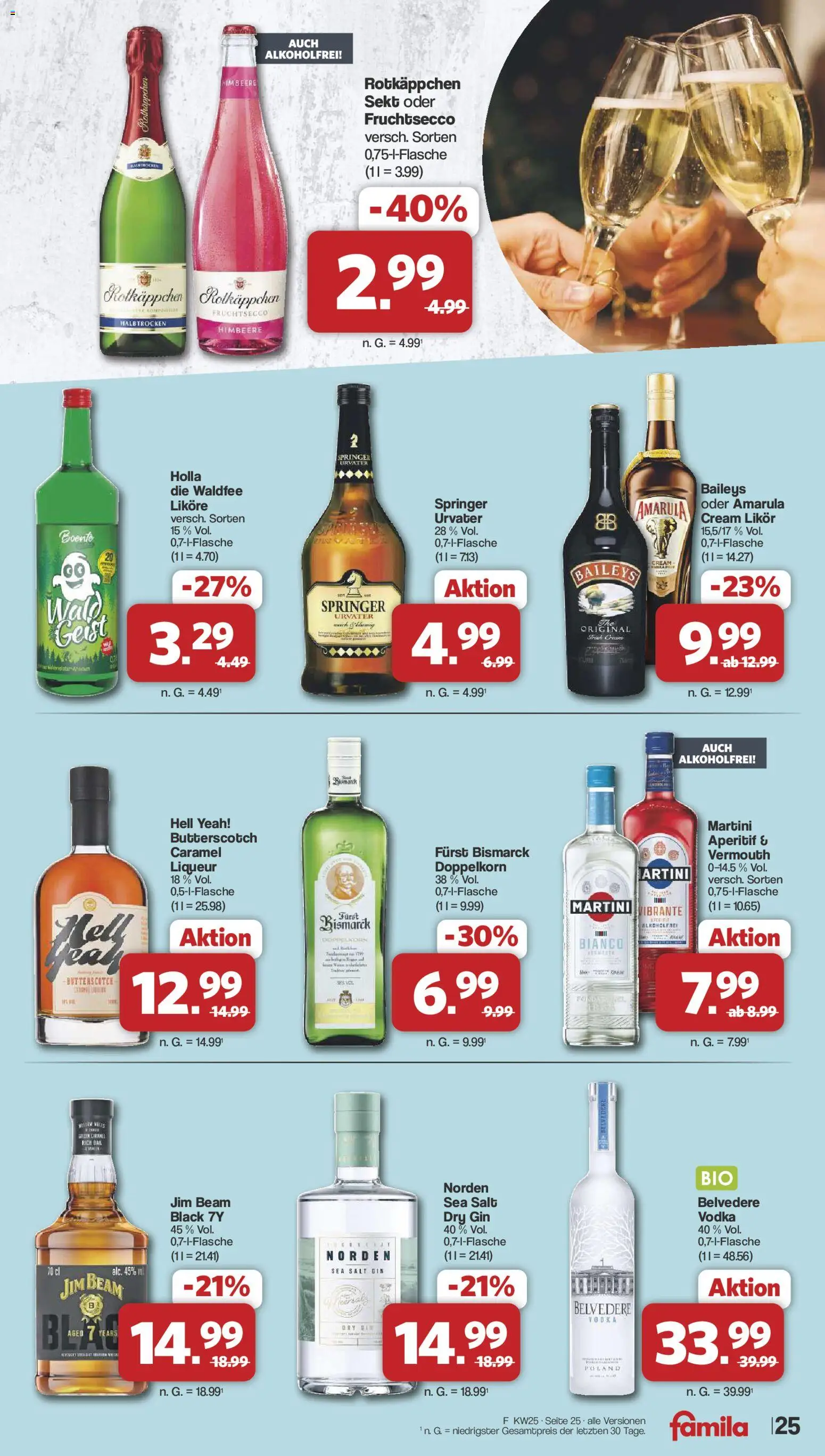 Famila Nordwest Prospekt – gültig ab 15.06.2026 | Seite: 28 | Produkte: Sekt, Fruchtsecco, Rotkäppchen, Gin