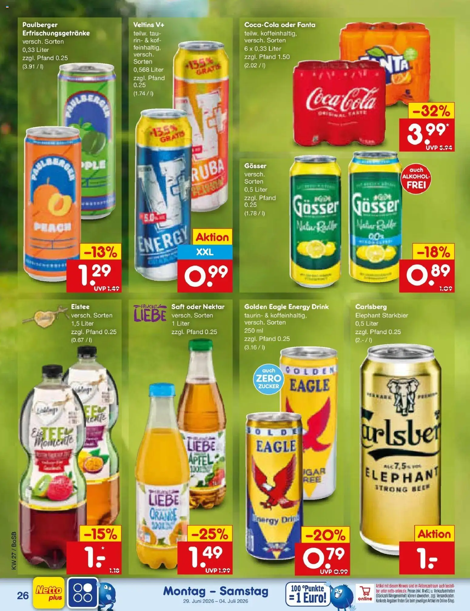 Netto Marken-Discount Prospekt Stadtlohn – gültig ab 29.06.2026 | Seite: 38 | Produkte: Cola, Äpfel, Zucker, Veltins